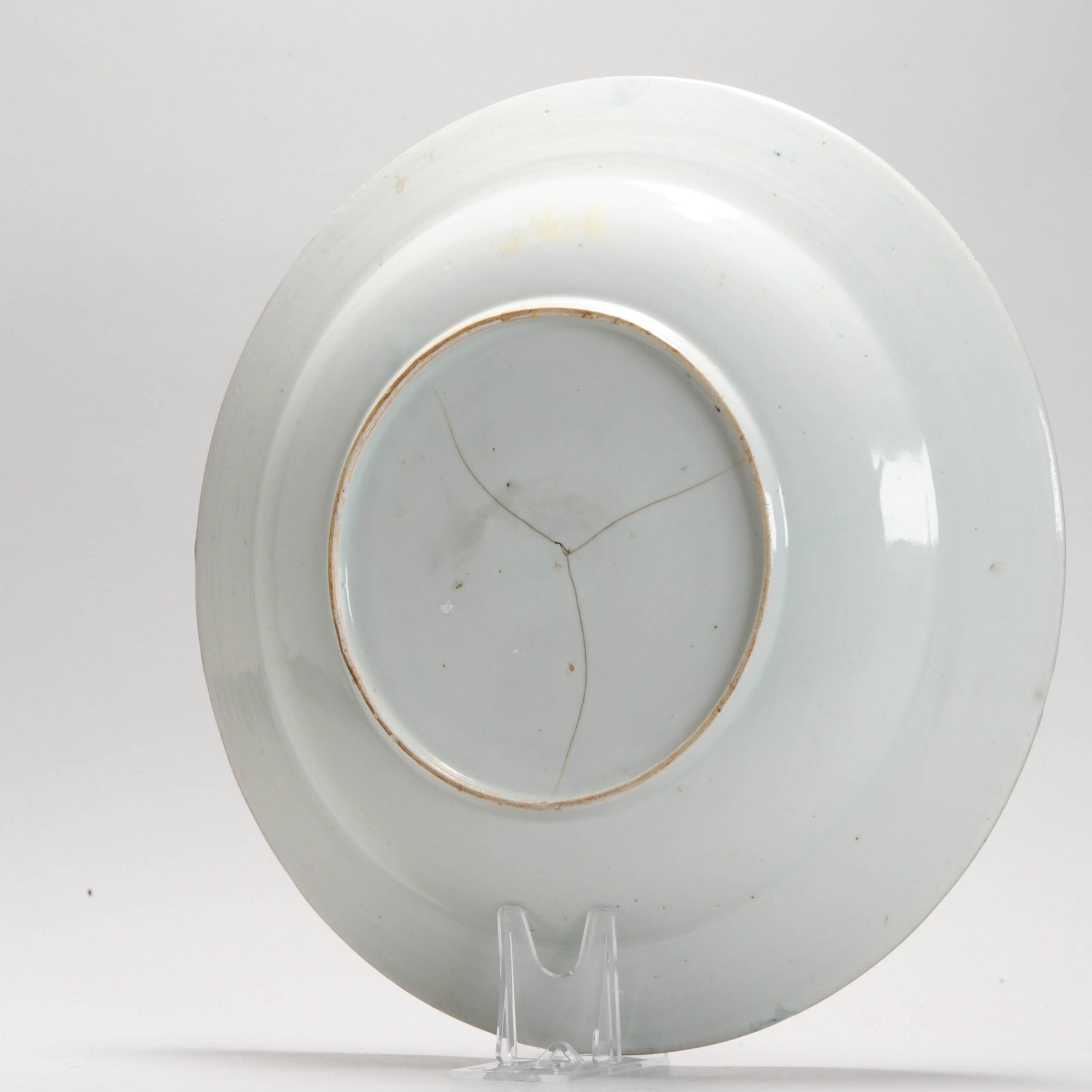 Antique Edo period Ca 1700 Japanese Porcelain Plate Arita Kraak Dish - Image 6