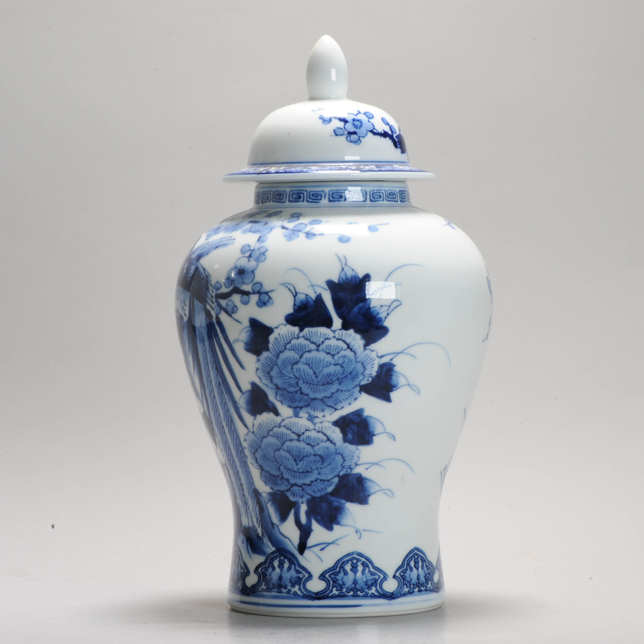 Vintage Japanese Porcelain Vase Rare Blue and White Marked Imari.