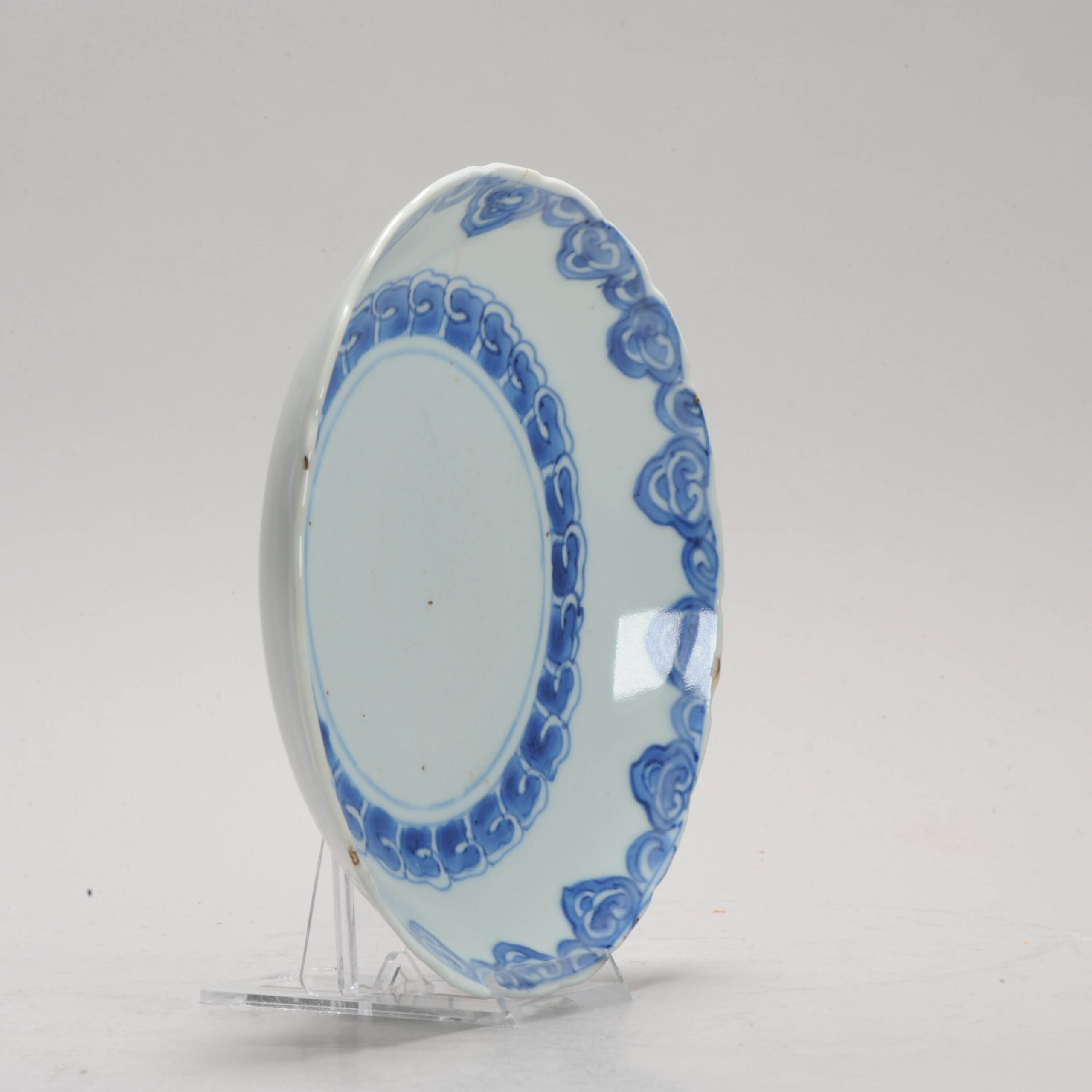 Antique Chinese Porcelain Ming Ruyi Ca 1600-1640 Tianqi Chongzhen Anhua Engraving - Image 3