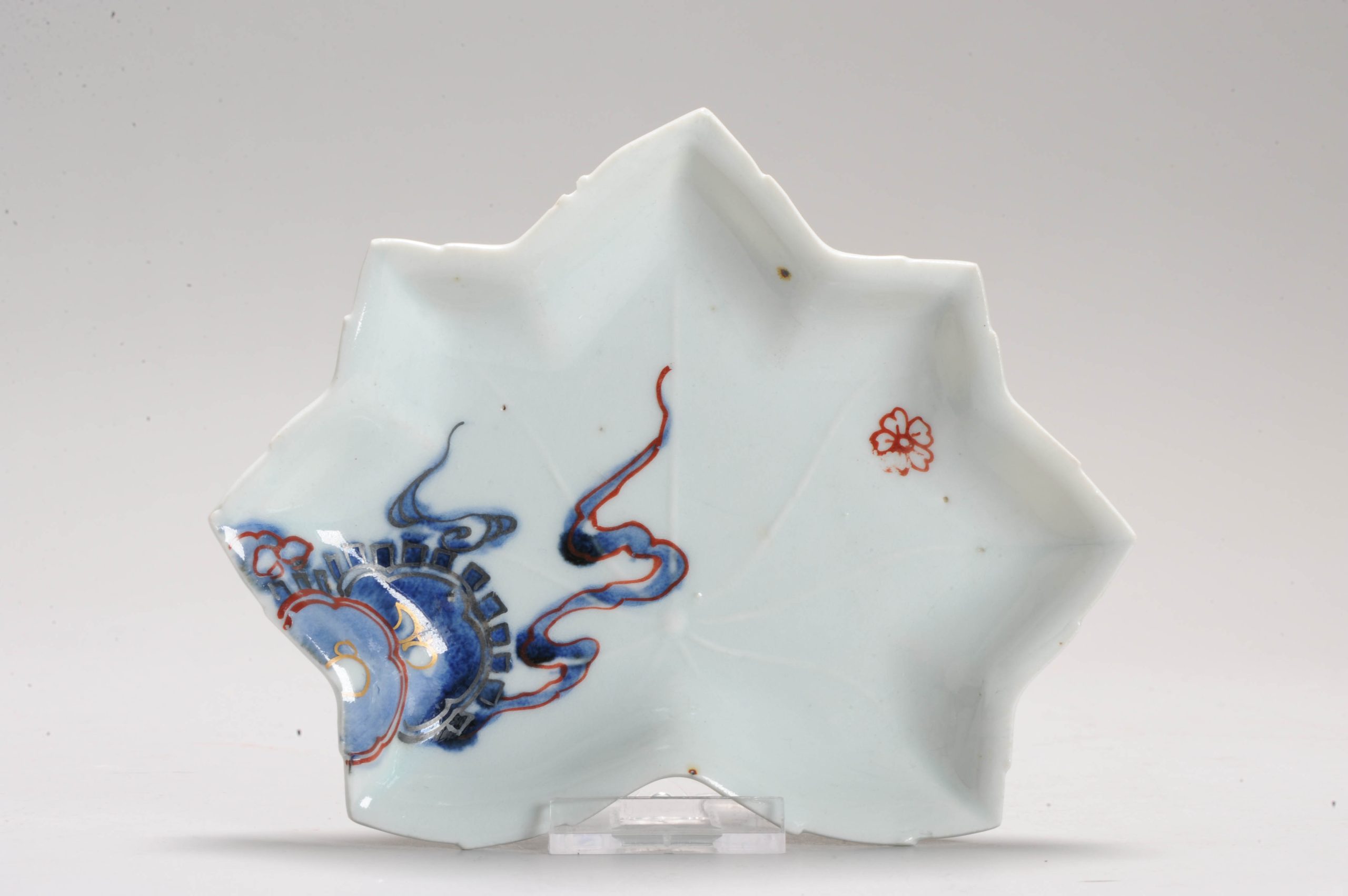 Antique Ko-Kutani Edo Period 17th Century Japanese Porcelain Dish Arita