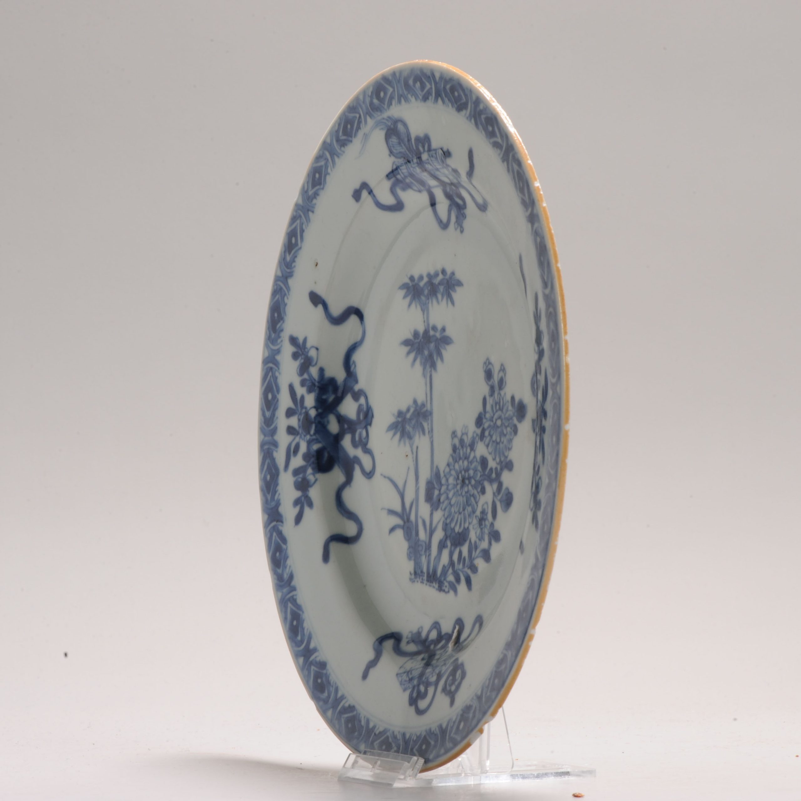 Antique Plate 18th Century Chinese Porcelain Blue and White Plate Kangxi Period - Image 11