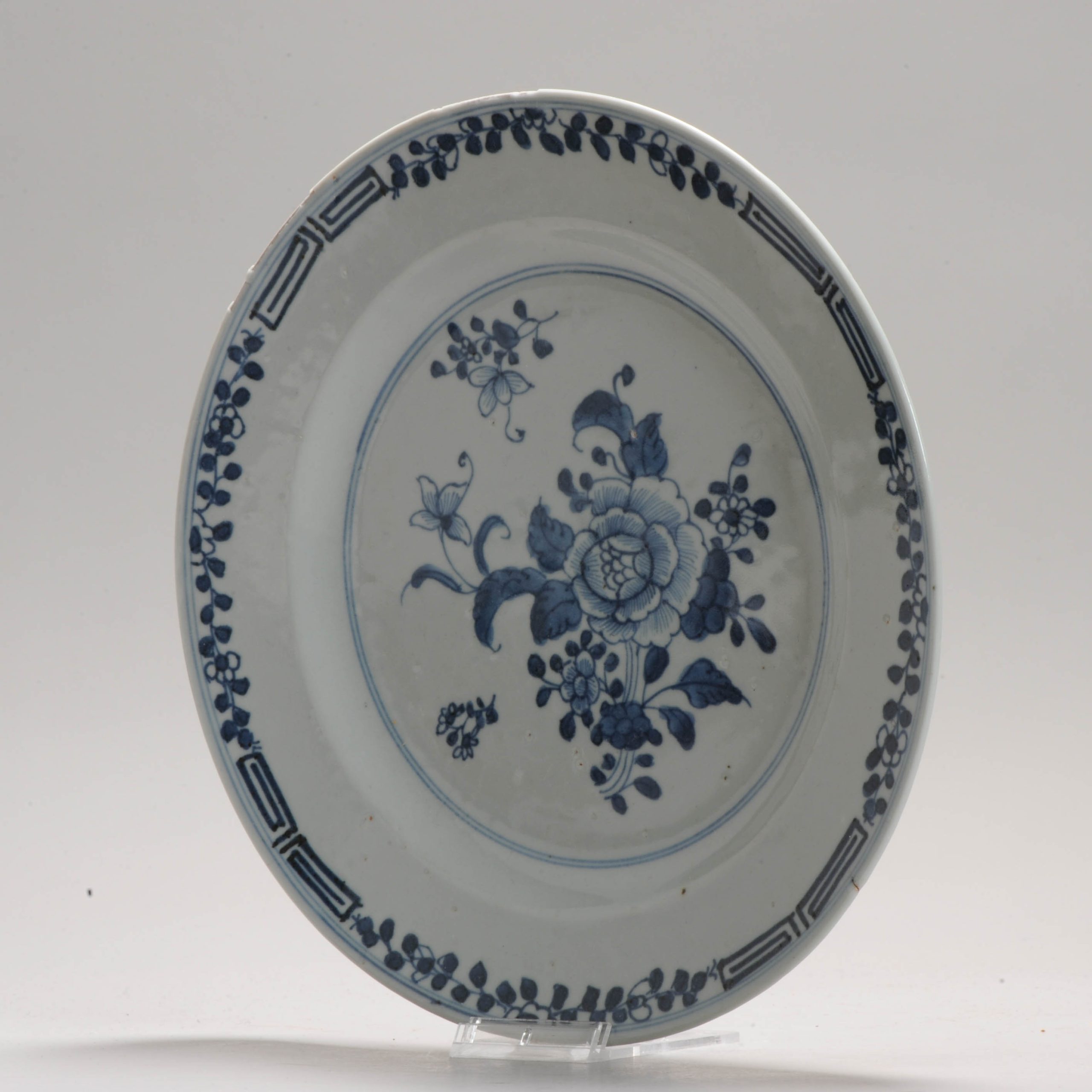 Antique Plate 18th Century Chinese Porcelain Blue and White Plate Qianlong Period - Image 12