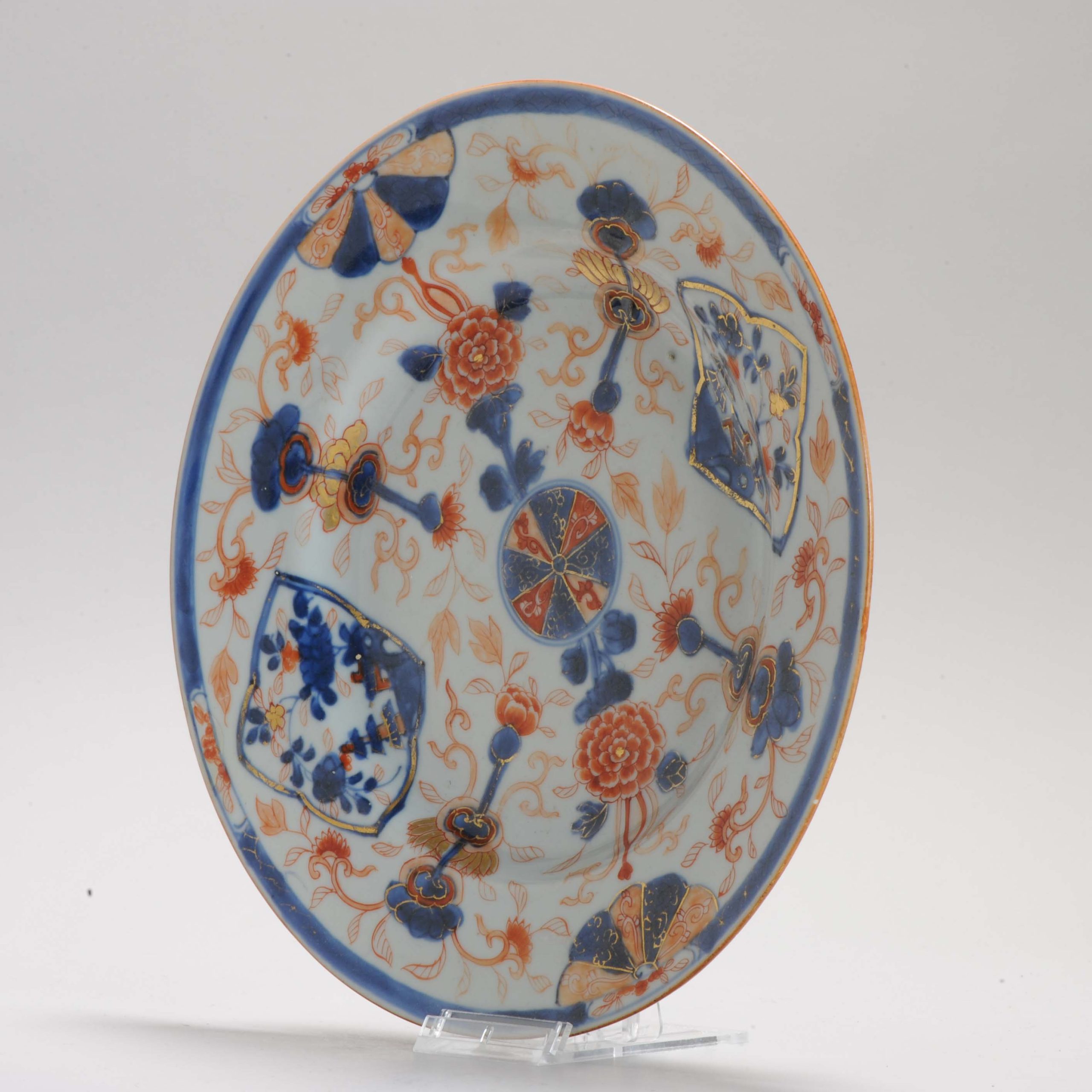 Antique Imari Chinese Plate 18th Flower Buddhist flowers Chinese Porcelain Kangxi Period - Image 12