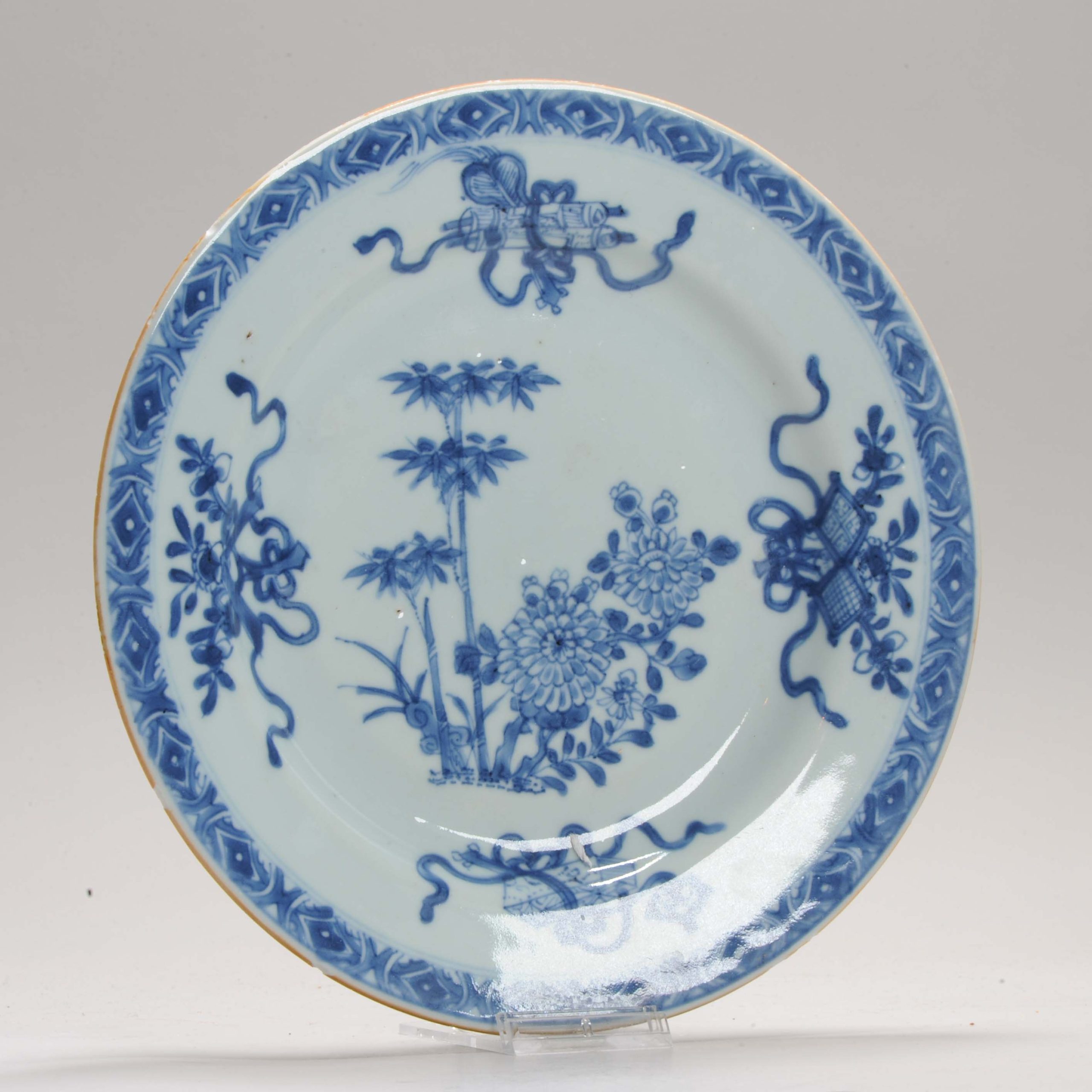 Antique Plate 18th Century Chinese Porcelain Blue and White Plate Kangxi Period - Image 2
