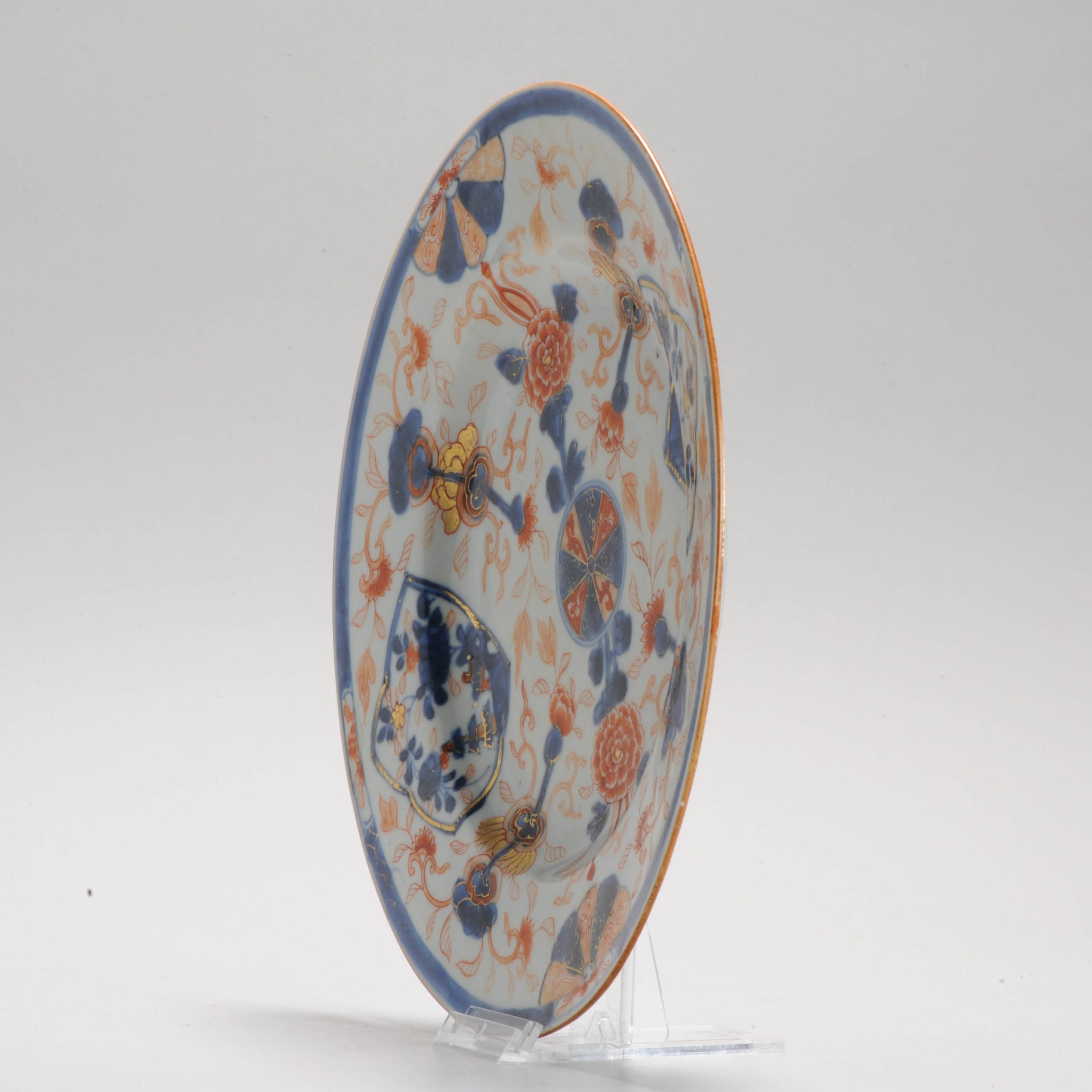 Antique Imari Chinese Plate 18th Flower Buddhist flowers Chinese Porcelain Kangxi Period - Image 11