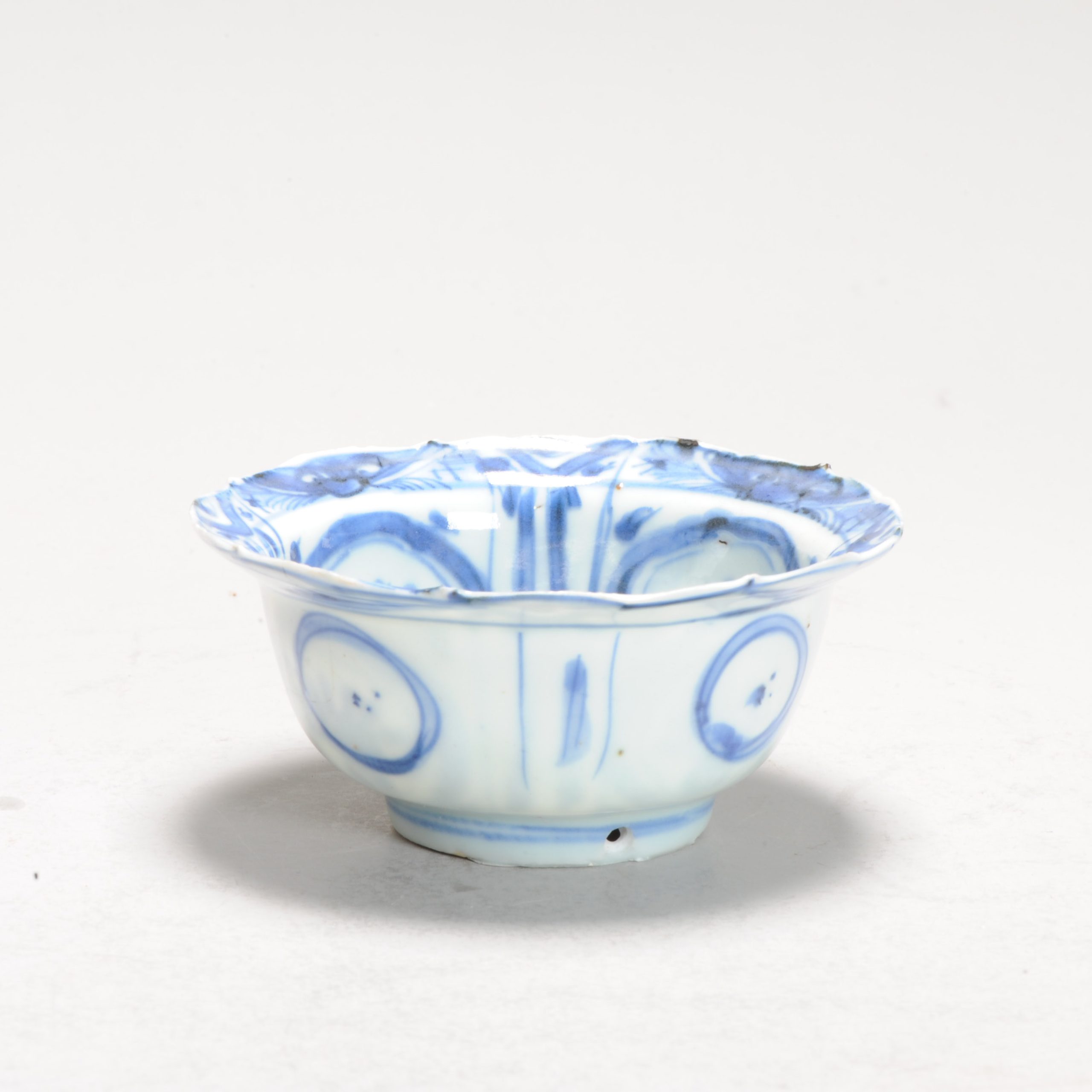 Antique Ming Period Chinese Porcelain Kraak Miniature Klapmuts Xieyi Landscape - Image 4