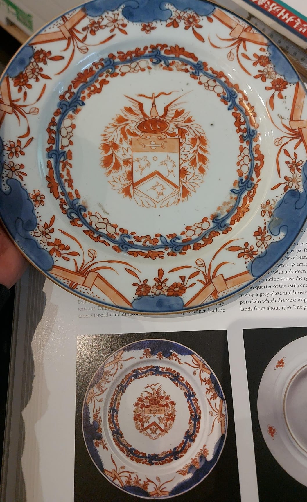 1720-1730 Imari Armorial Chinese Porcelain Plate Van Gellicum Kangxi Period - Image 9