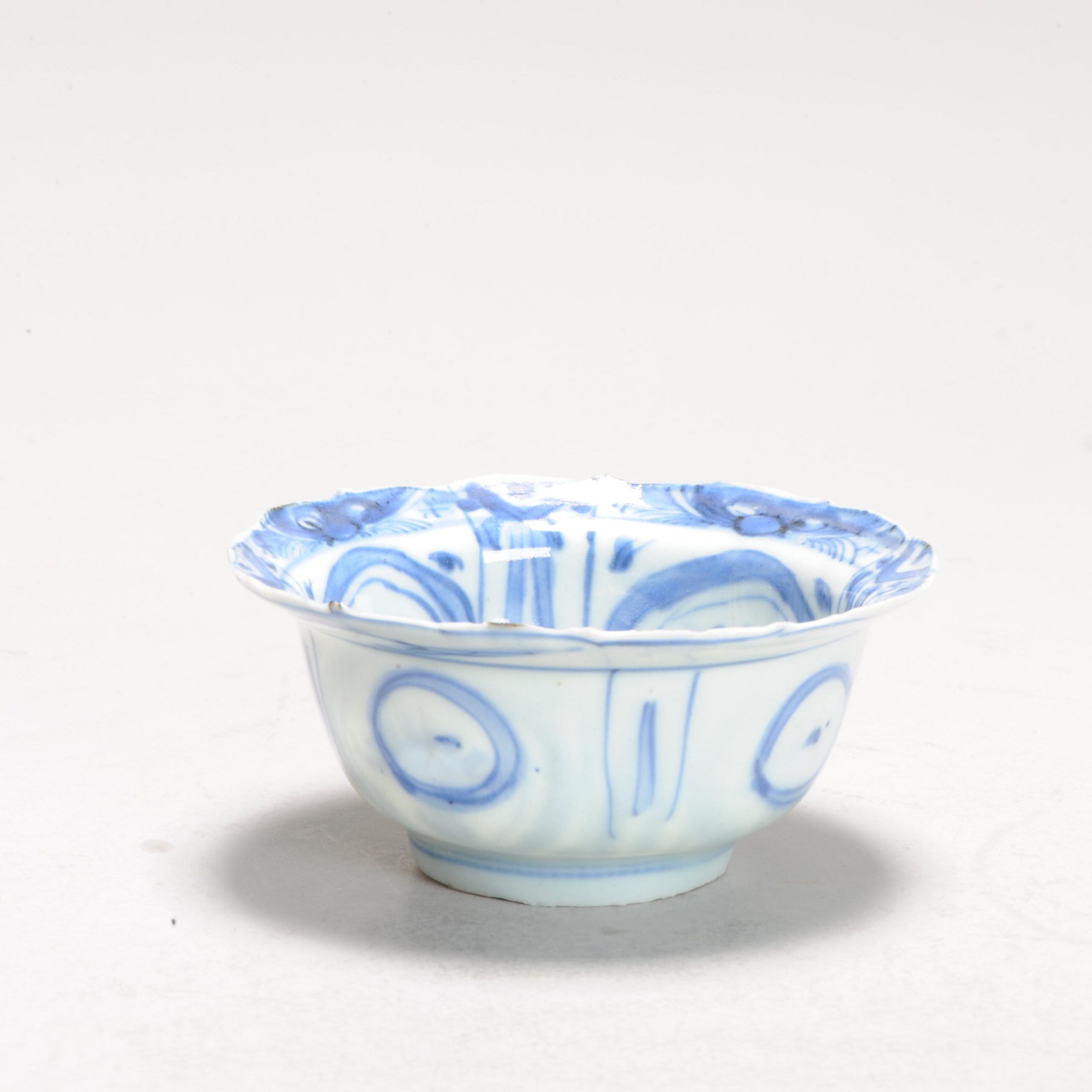 Antique Ming Period Chinese Porcelain Kraak Miniature Klapmuts Xieyi Landscape - Image 7
