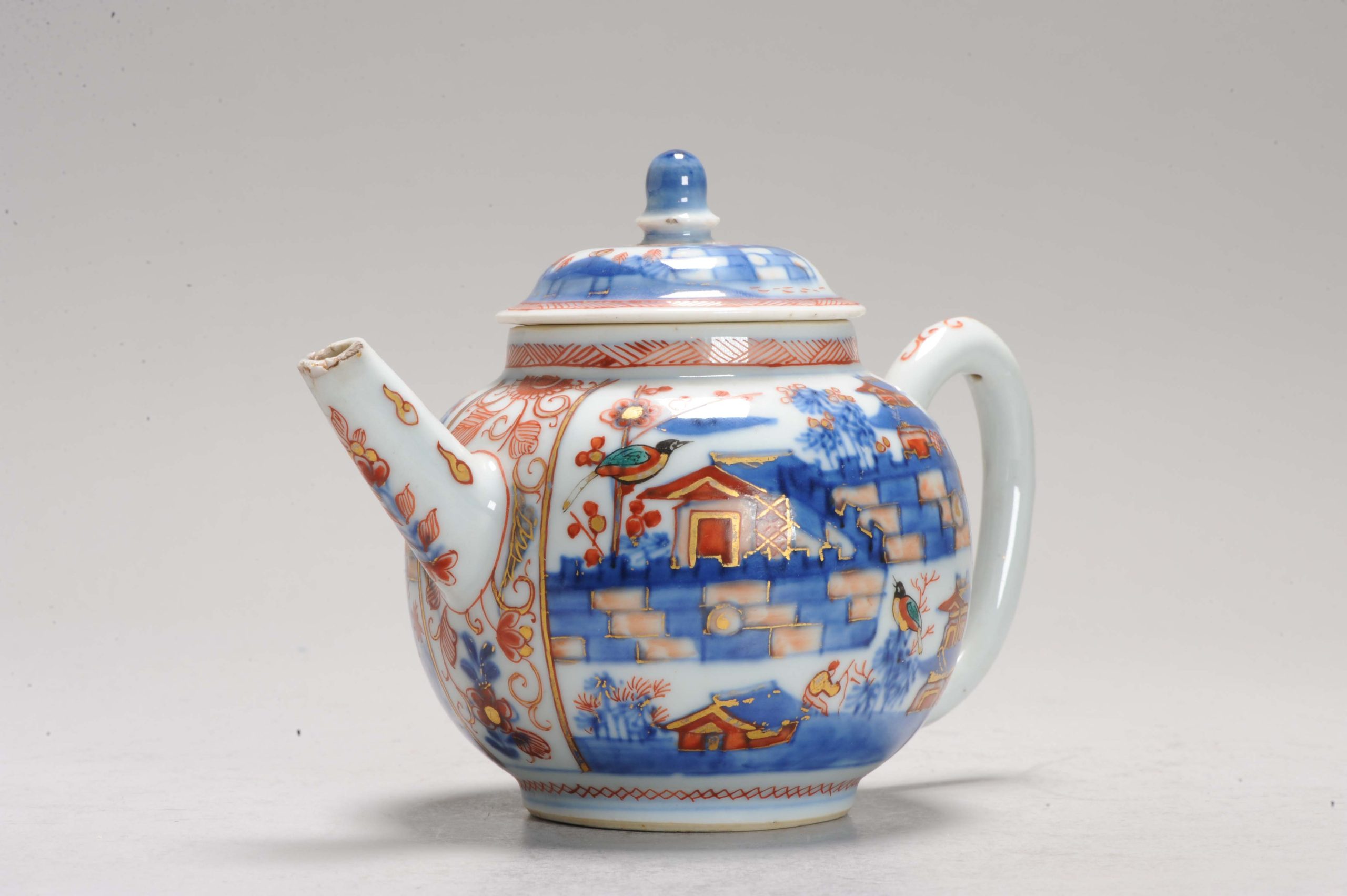Antique 18C Chinese Porcelain Kangxi Teapot Redecorated Amsterdam Bont - Image 10