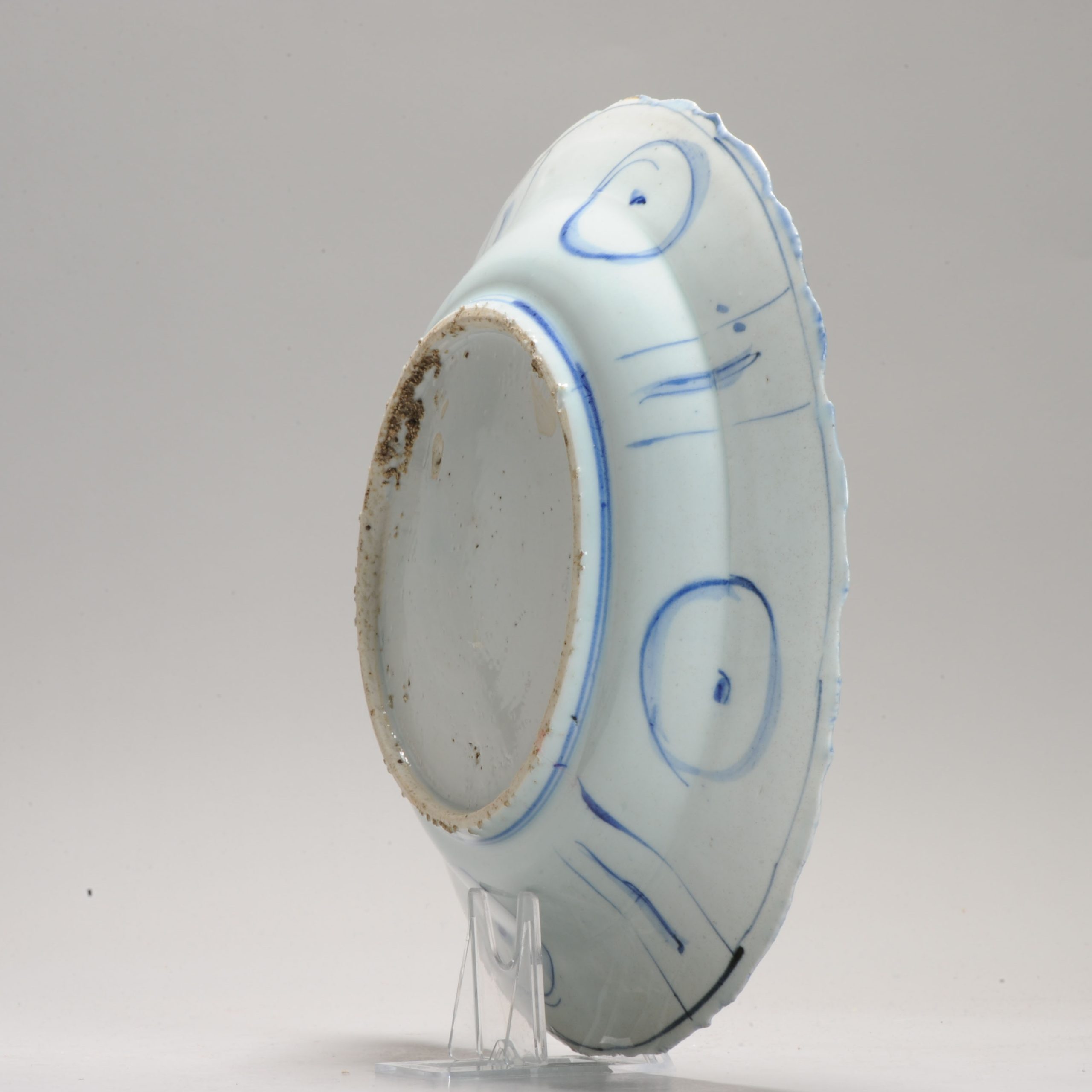 Antique Ming Period Chinese Porcelain Kraak Bird Charger Peony China - Image 5