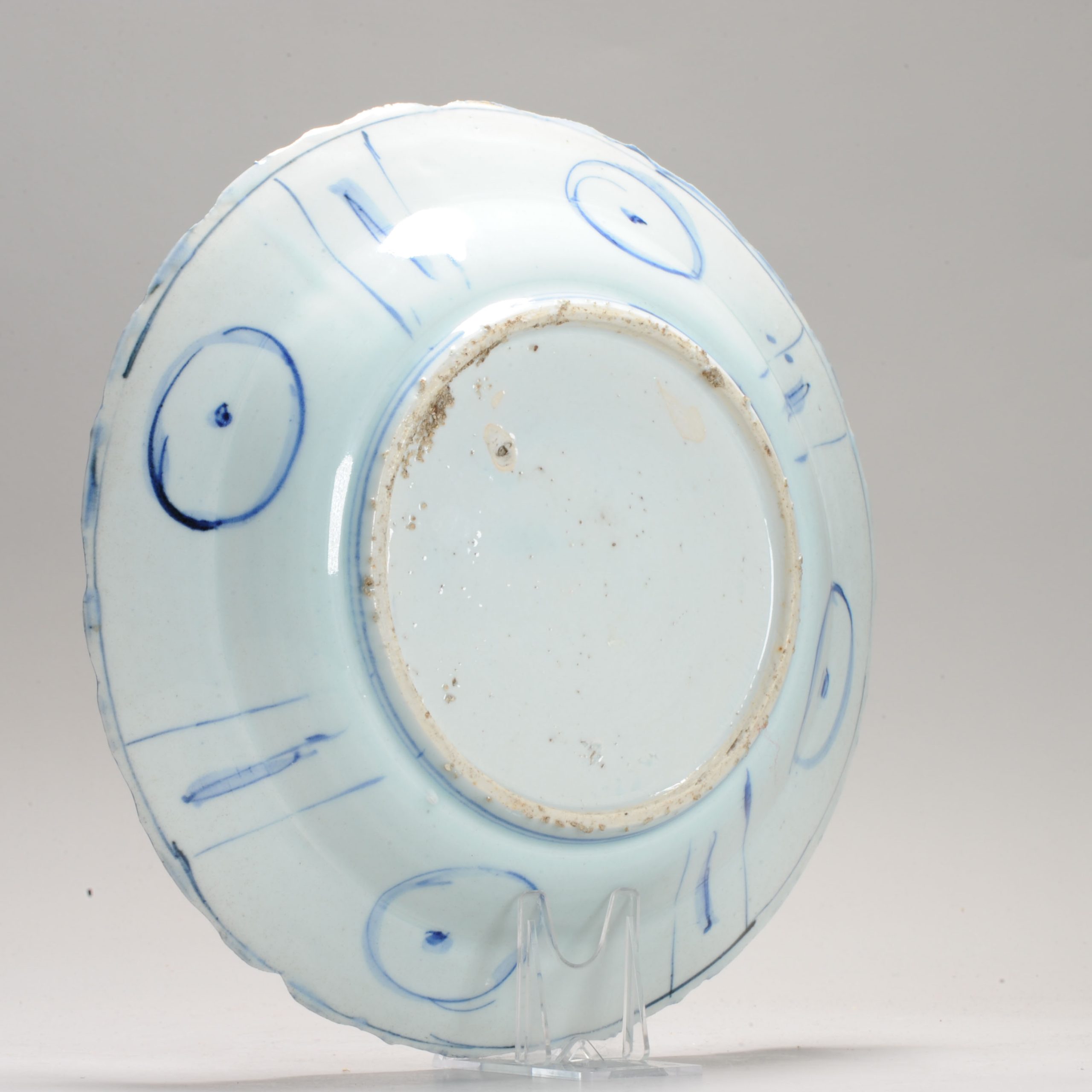 Antique Ming Period Chinese Porcelain Kraak Bird Charger Peony China - Image 8