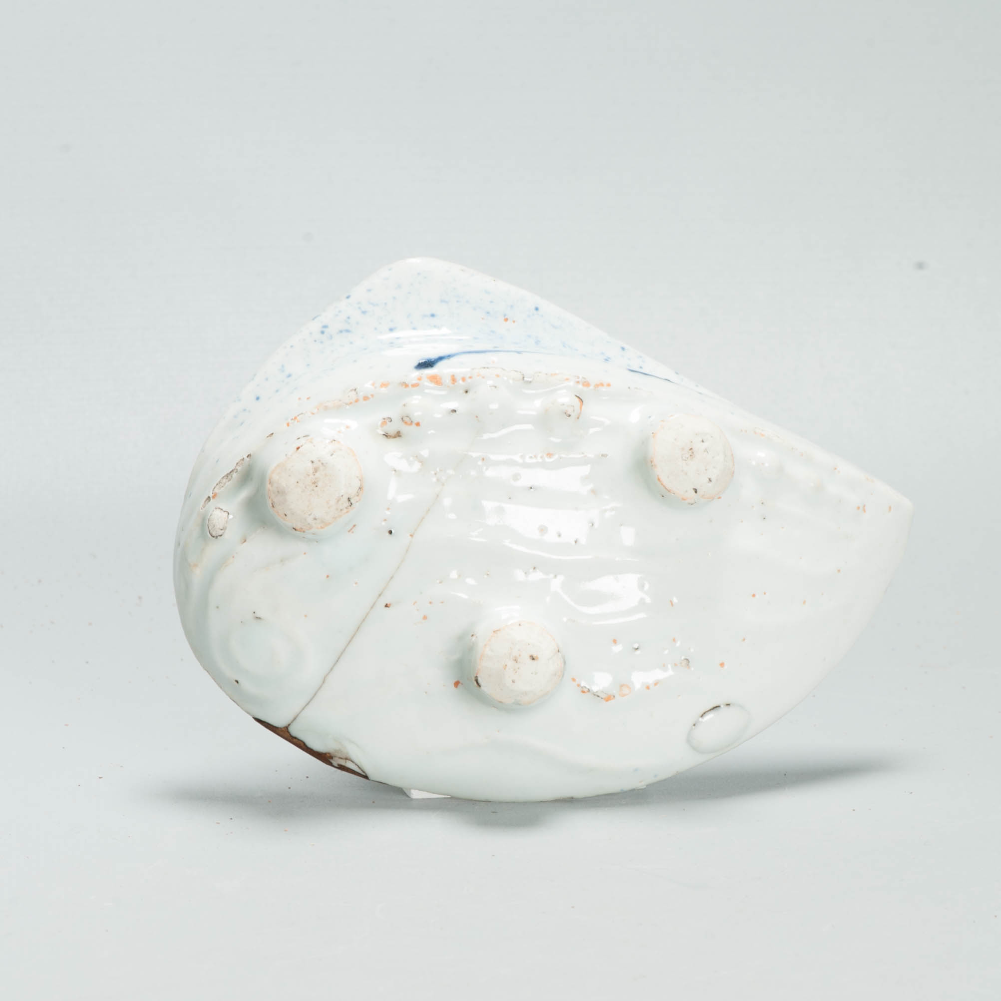 Antique Chinese Porcelain Dish ca 1600-1640 Shell Shape Literatus Kosometsuke - Image 5