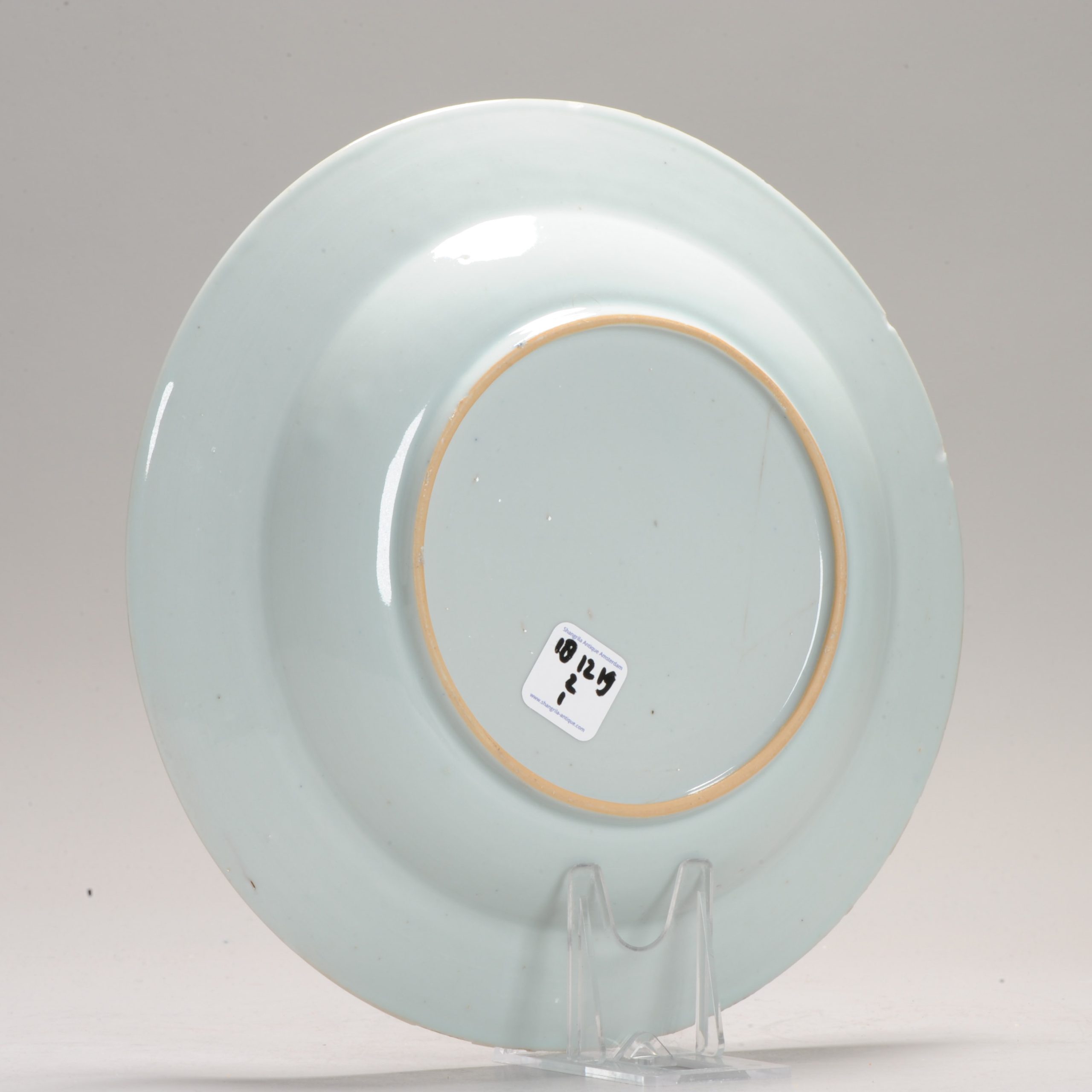 Antique Blue and White Chinese Plate 18th Floral Plate Chinese Porcelain Qing Dynasty - Image 7