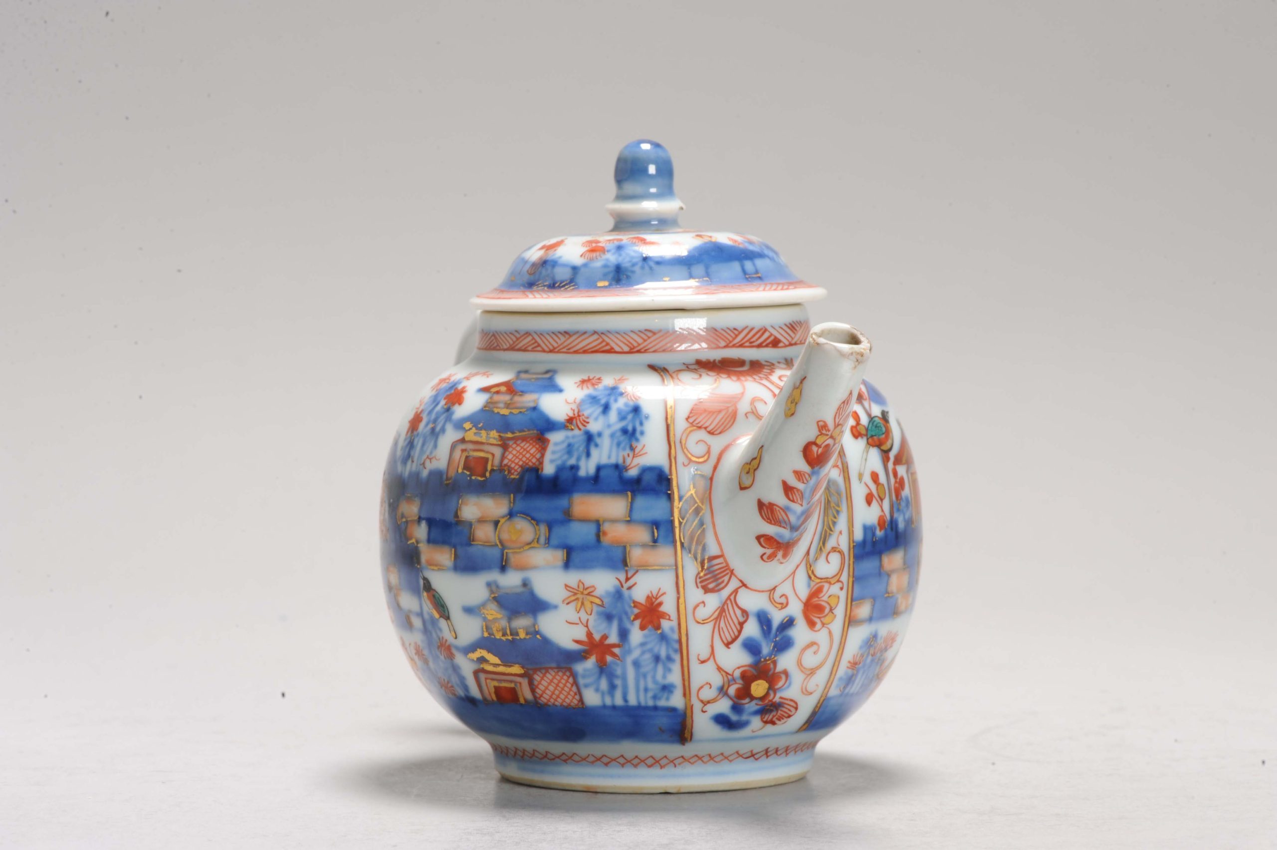 Antique 18C Chinese Porcelain Kangxi Teapot Redecorated Amsterdam Bont - Image 12