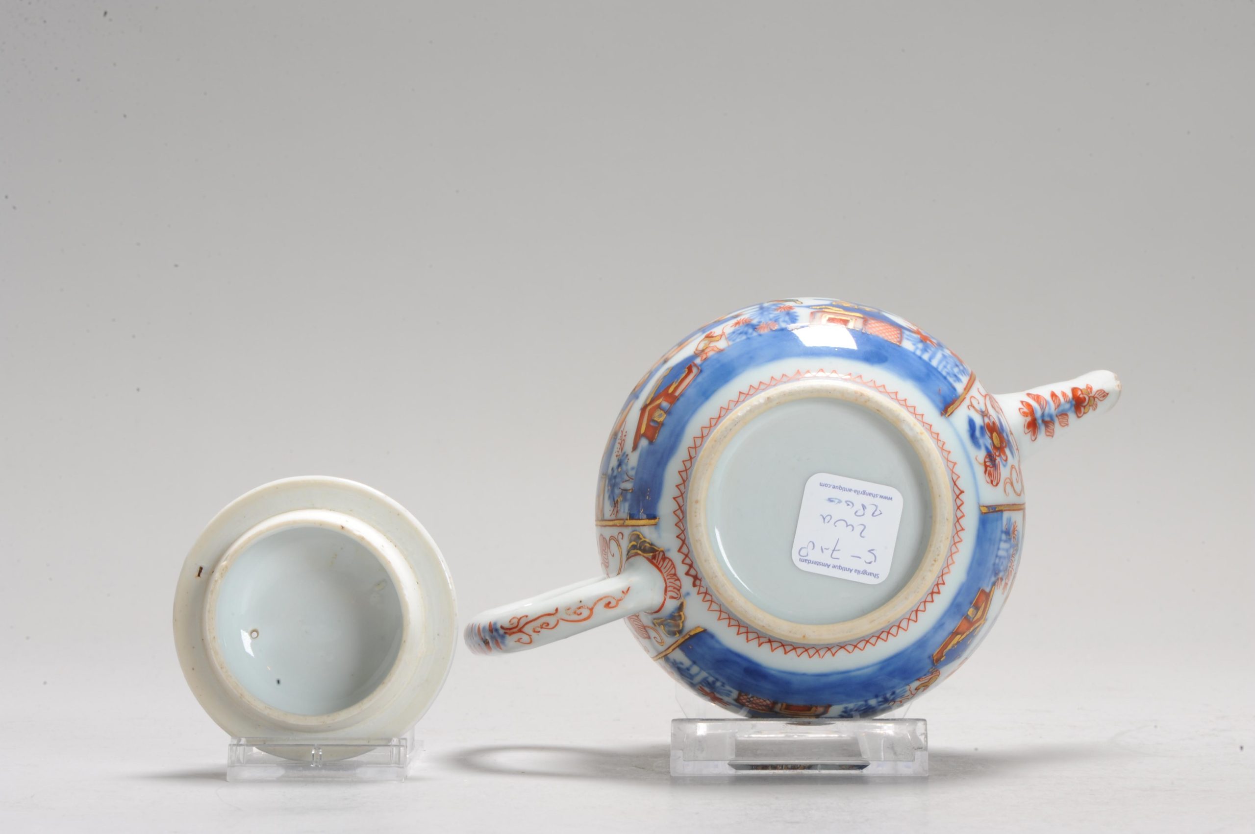 Antique 18C Chinese Porcelain Kangxi Teapot Redecorated Amsterdam Bont - Image 13