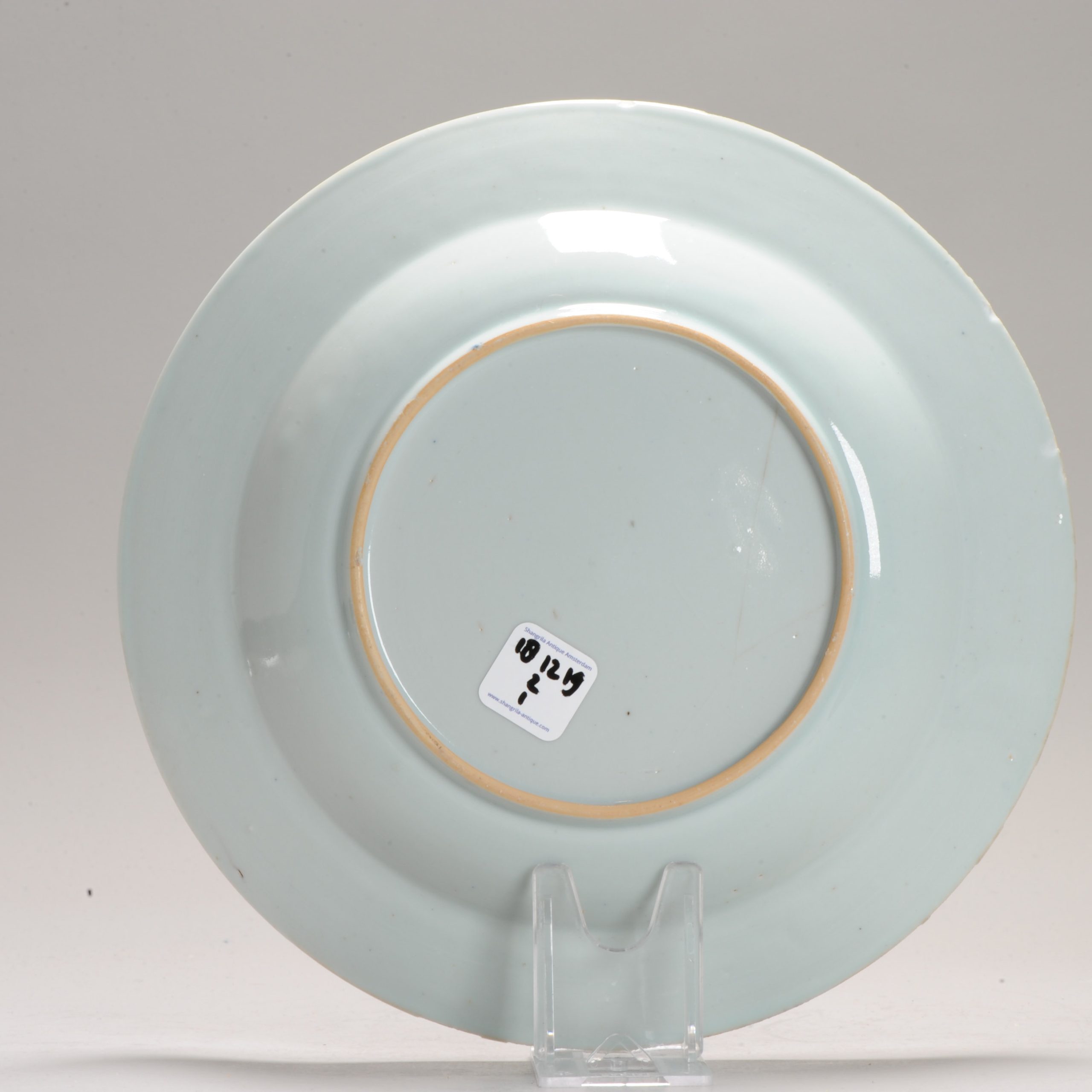 Antique Blue and White Chinese Plate 18th Floral Plate Chinese Porcelain Qing Dynasty - Image 6