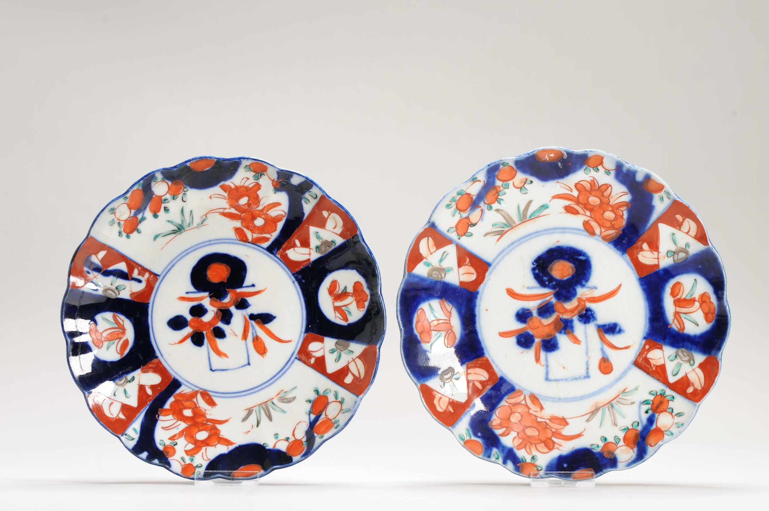 Antique 19/20th c Meji Period Imari Japanese Porcelain Dishes Arita Japan