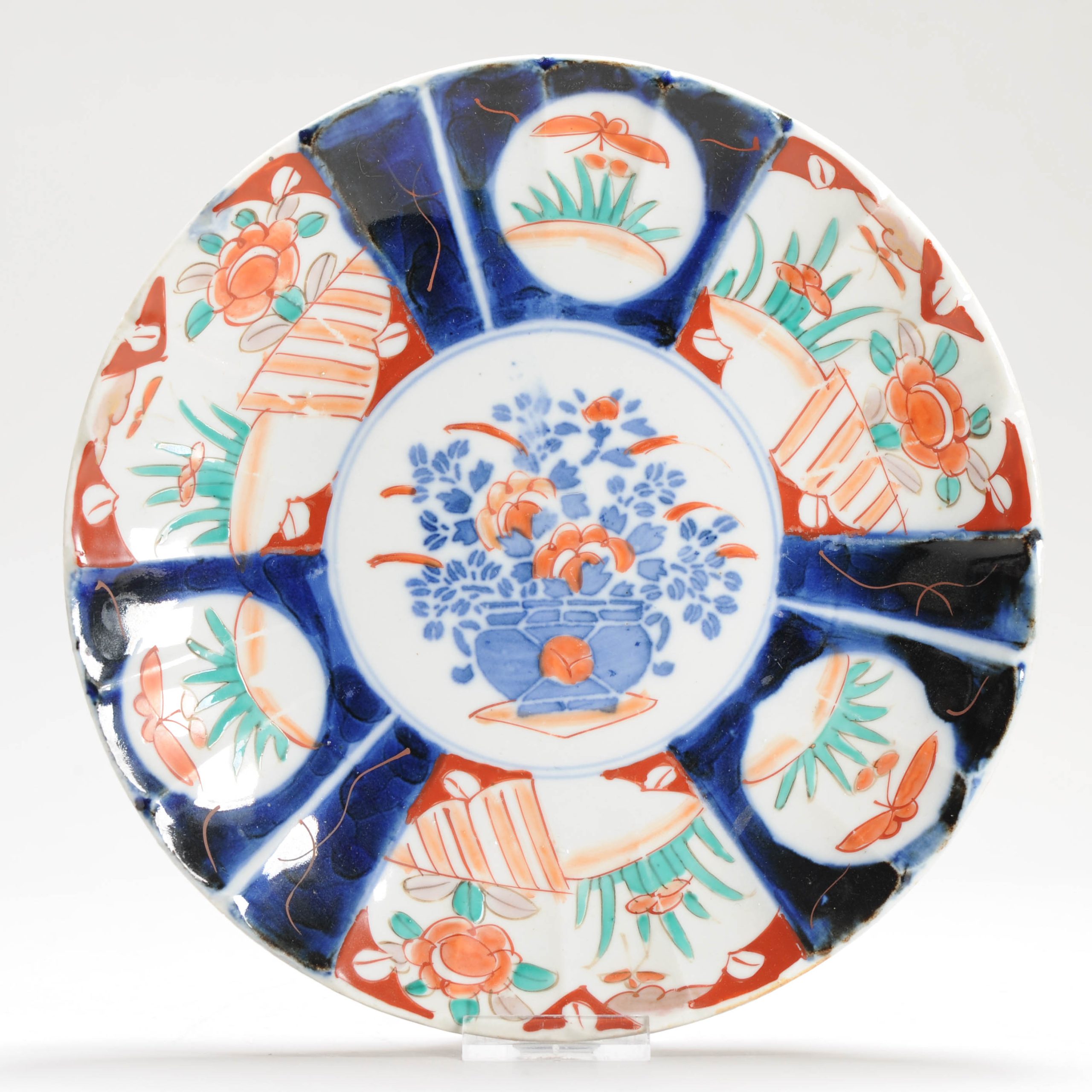 Antique 19/20th c Meji Period Imari Japanese Porcelain Dish Arita Japan