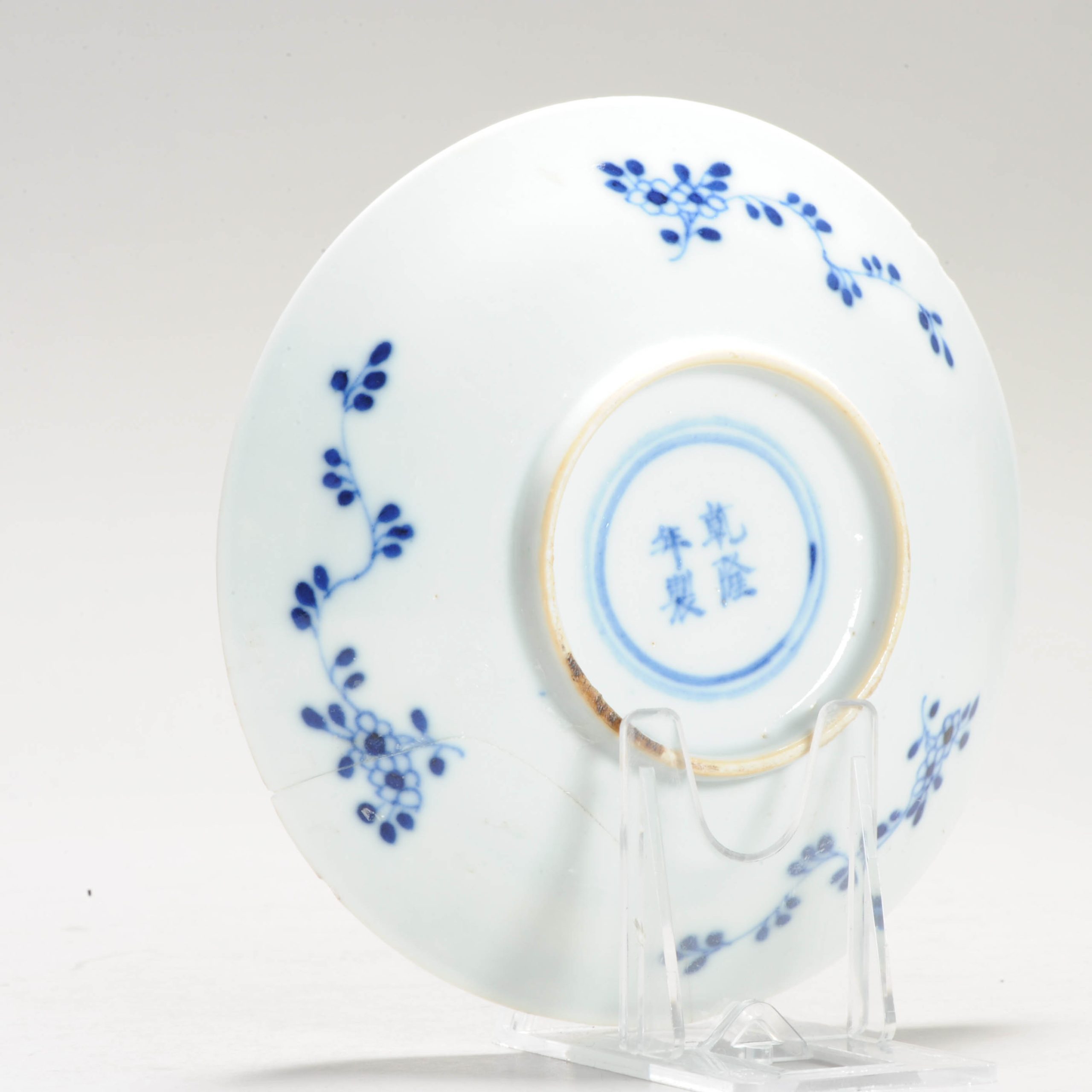 Guangxu 19th Kangxi Marked Chinese Porcelain Plate Hunter Scene - China - Antique - Image 8