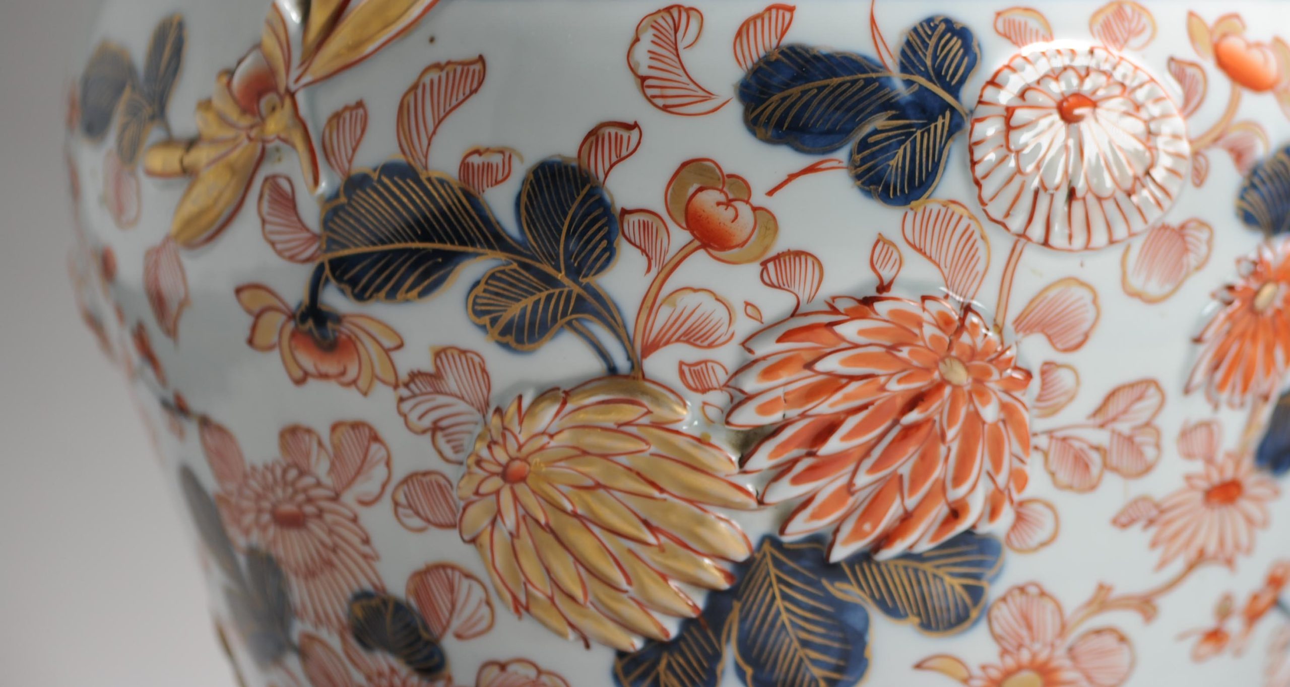 Antique 19th Century Japanese Style Porcelain Garniture Vases Edme Samson Paris - Image 18