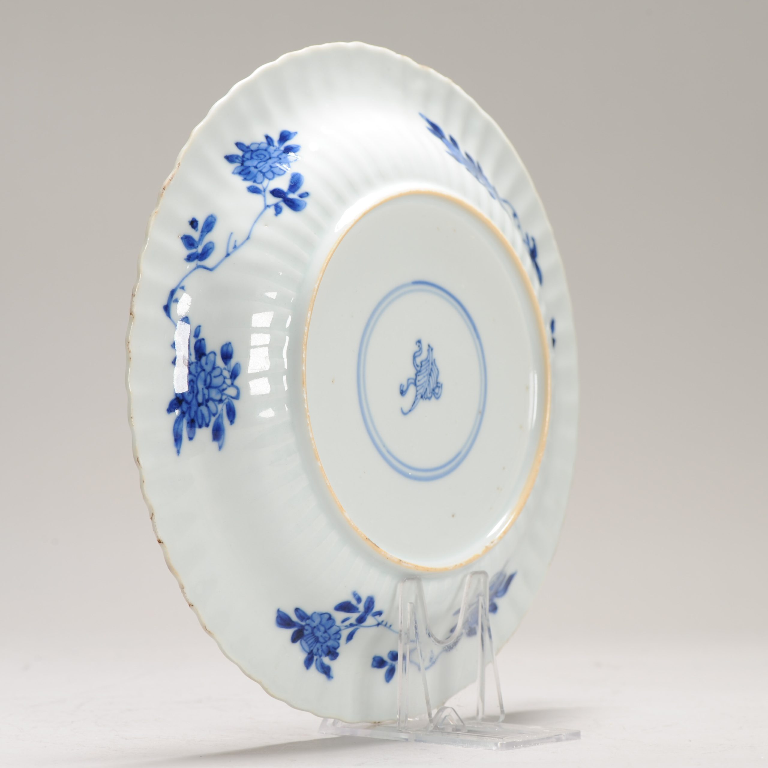 Antique Chinese Ca 1700 Kangxi Chinese Porcelain Dish BIRD Marked Artemesia - Image 9