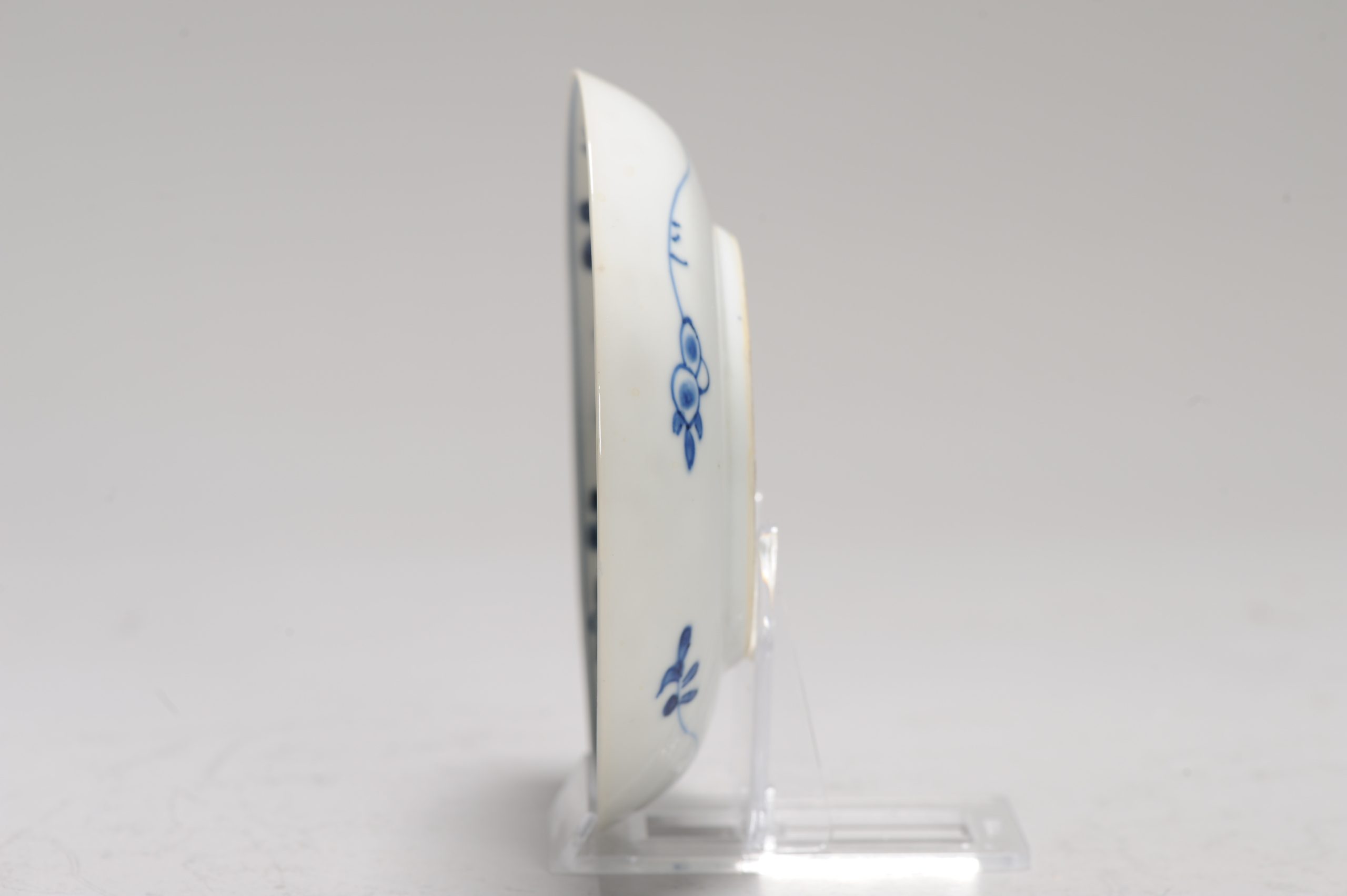 Antique Chinese Ca 1700 Kangxi Chinese Porcelain Dish Chenghua Marked Eggshell - Image 13