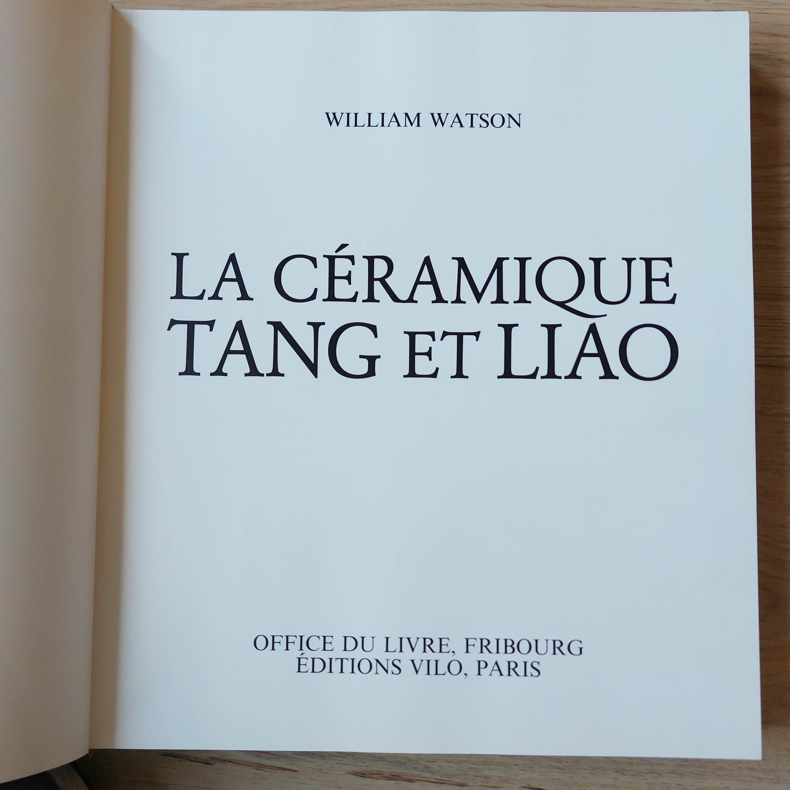 Reference Book Chinese Porcelain: La Céramique Tang et Liao – Watson