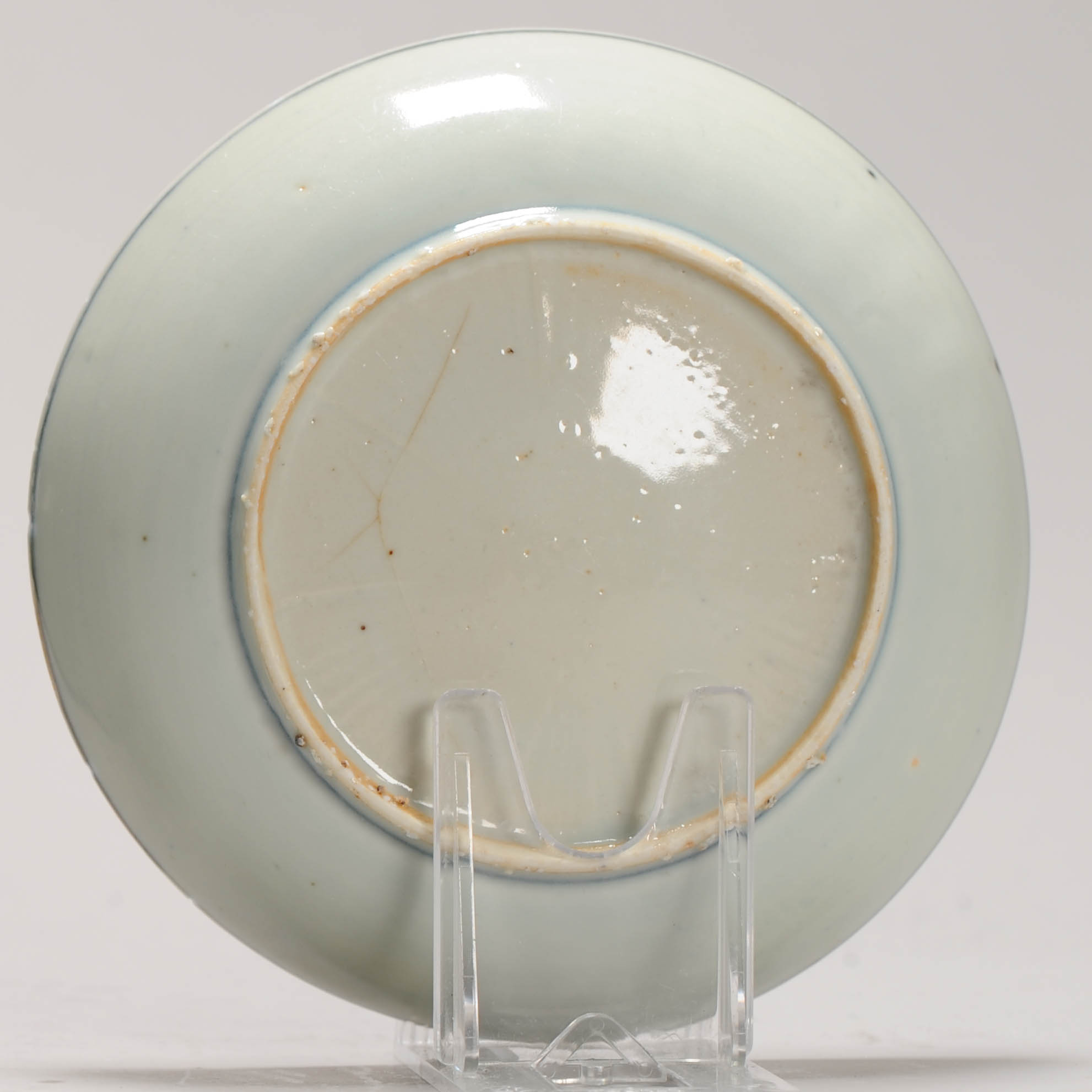 Lovely 16C Chinese Porcelain Ming Period Shallow Dish Dragon Chilong - Image 8