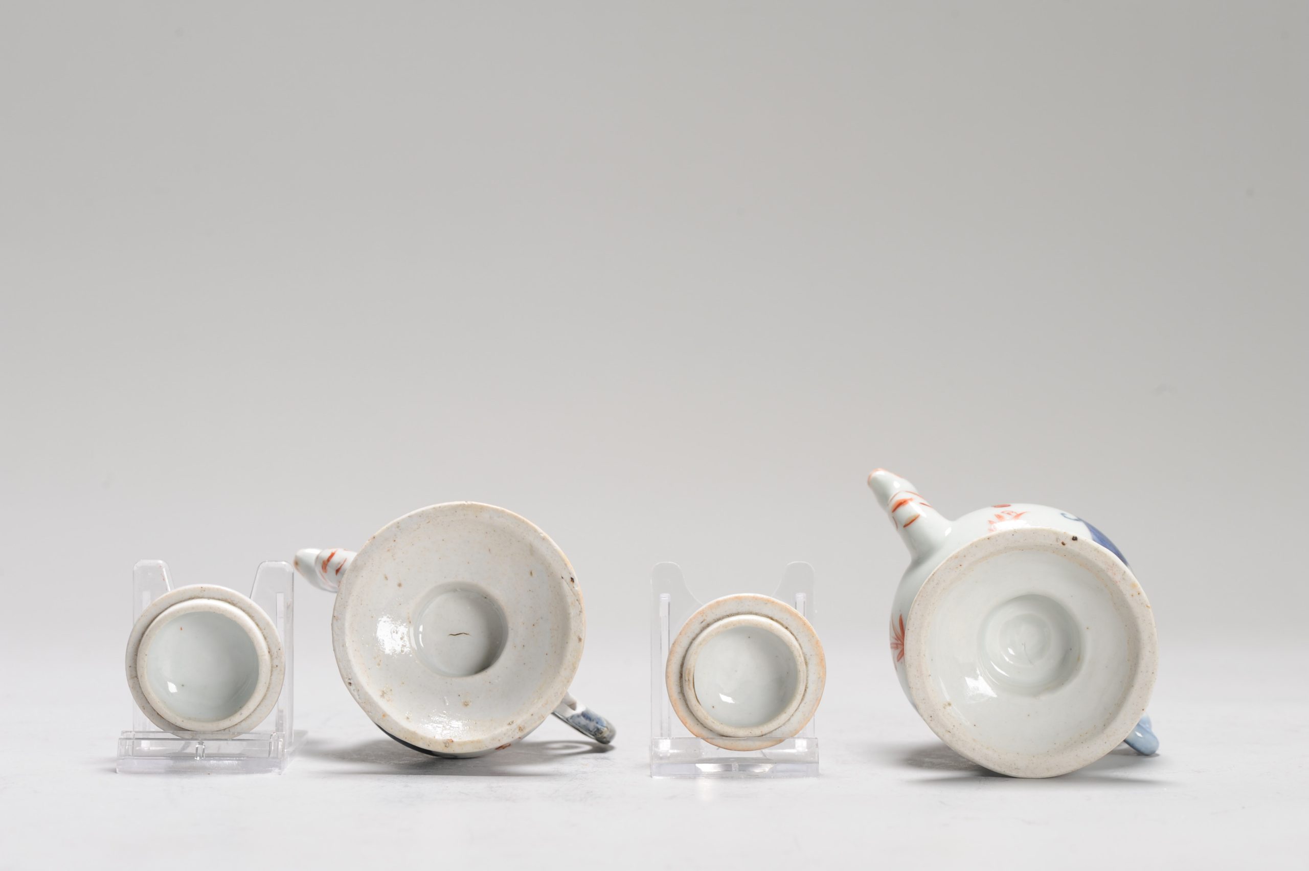 Antique Ca 1700 Set Japanese Imari Porcelain Oil/Vinegar Jug Arita Edo Dragon - Image 17