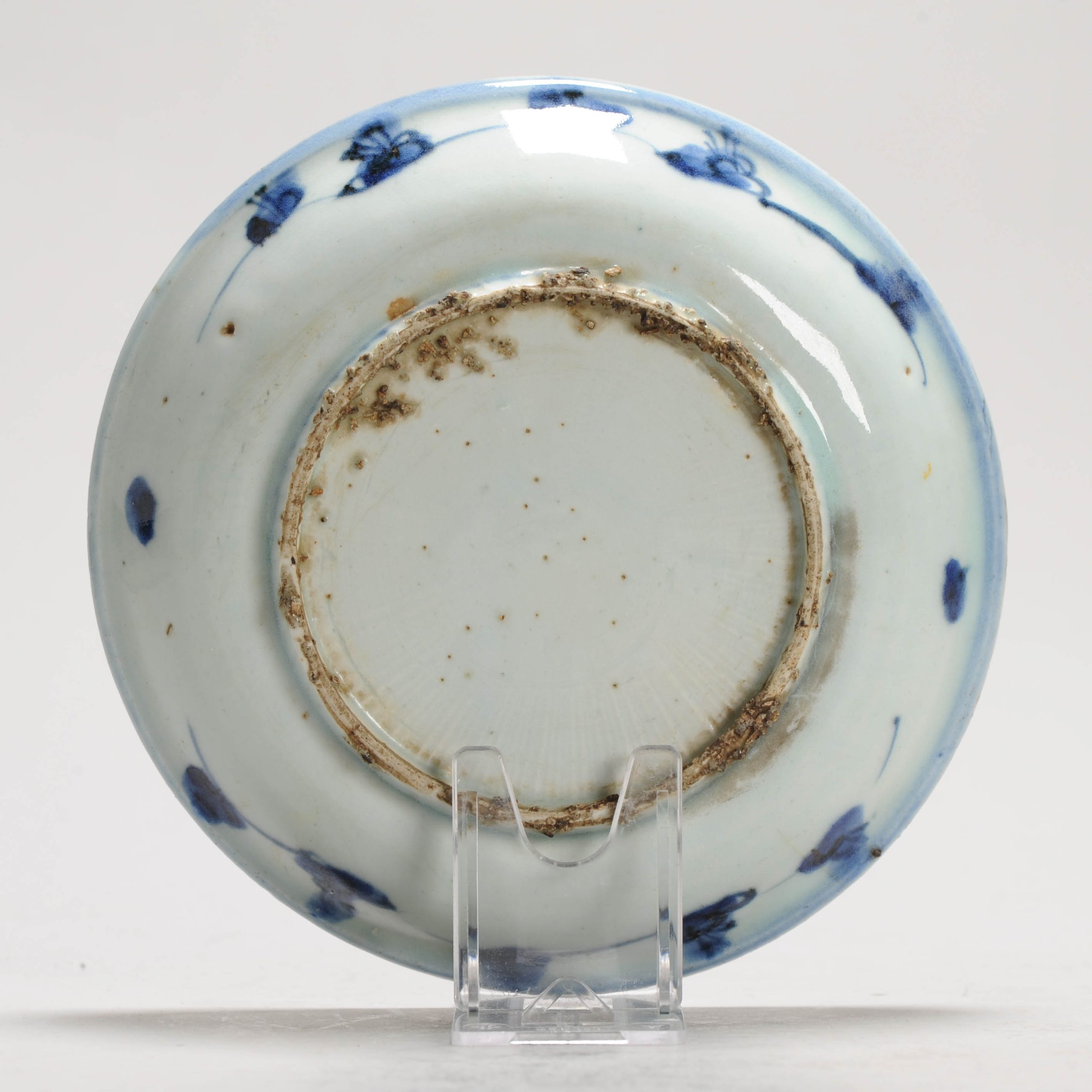 Lovely 16C Chinese Porcelain Ming Period Shallow Dish Dragon Chilong - Image 9