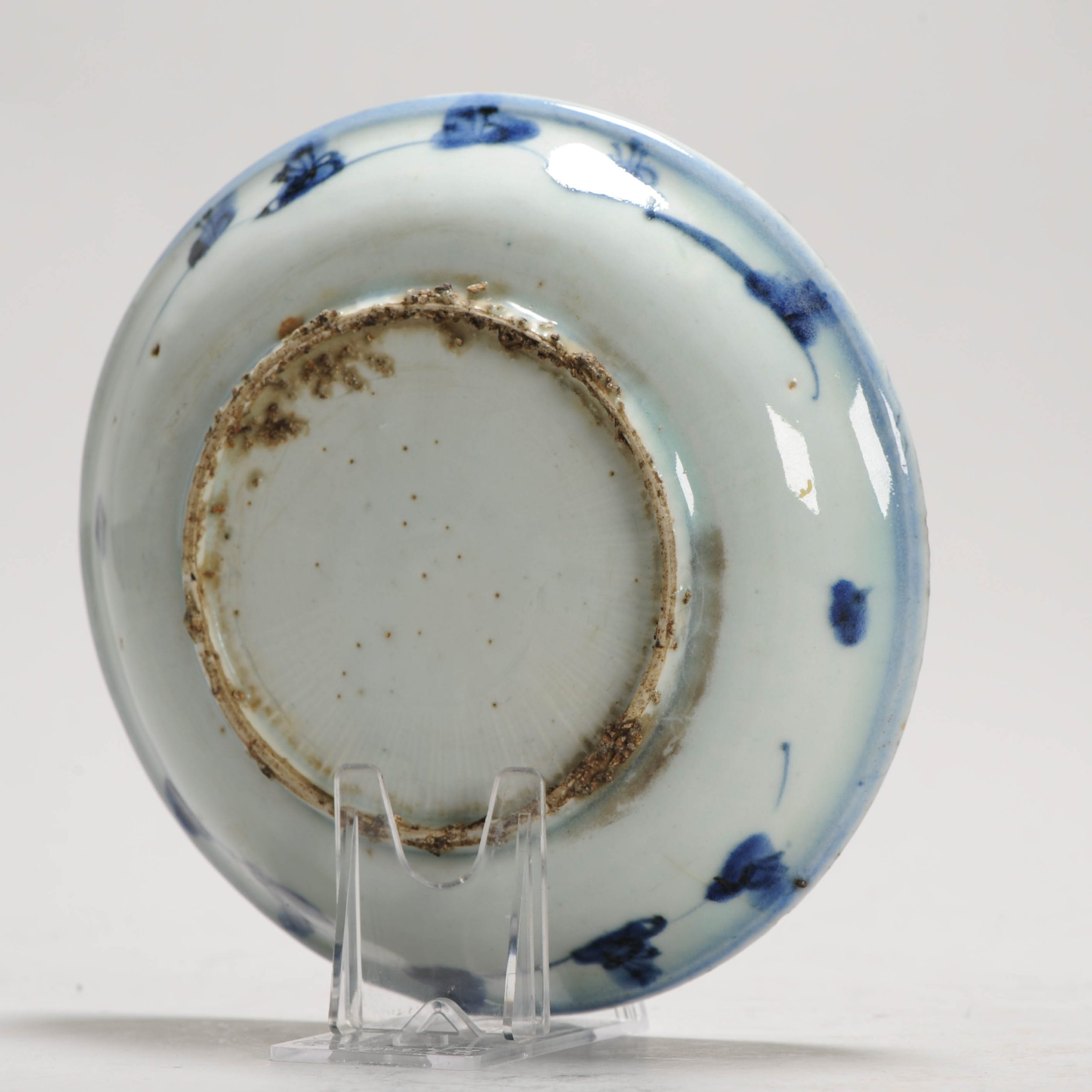 Lovely 16C Chinese Porcelain Ming Period Shallow Dish Dragon Chilong - Image 10