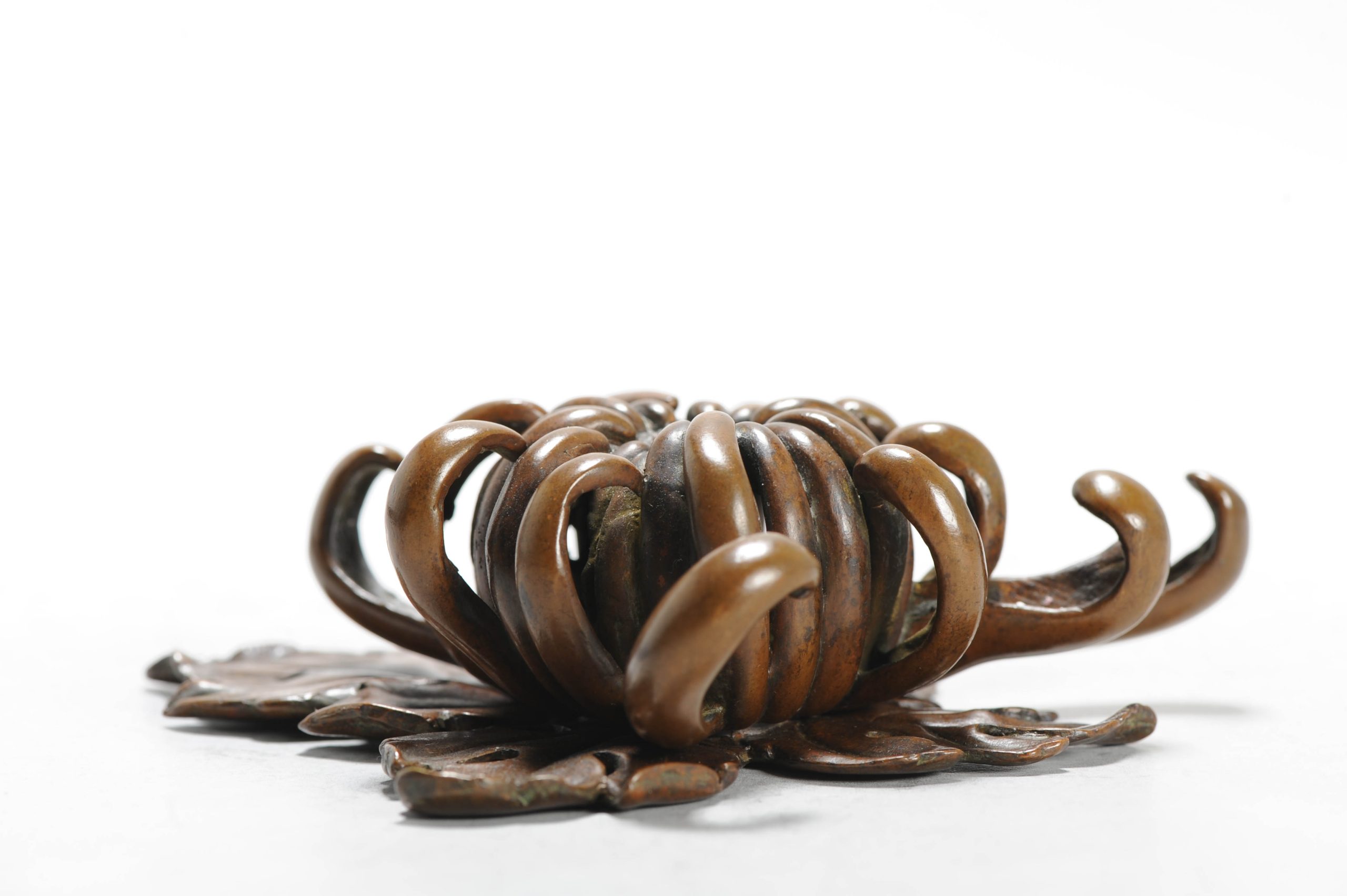 Antique Meiji Japanese Bronze / copper Okimono of a Fruit Incense Burner Marked - Image 15