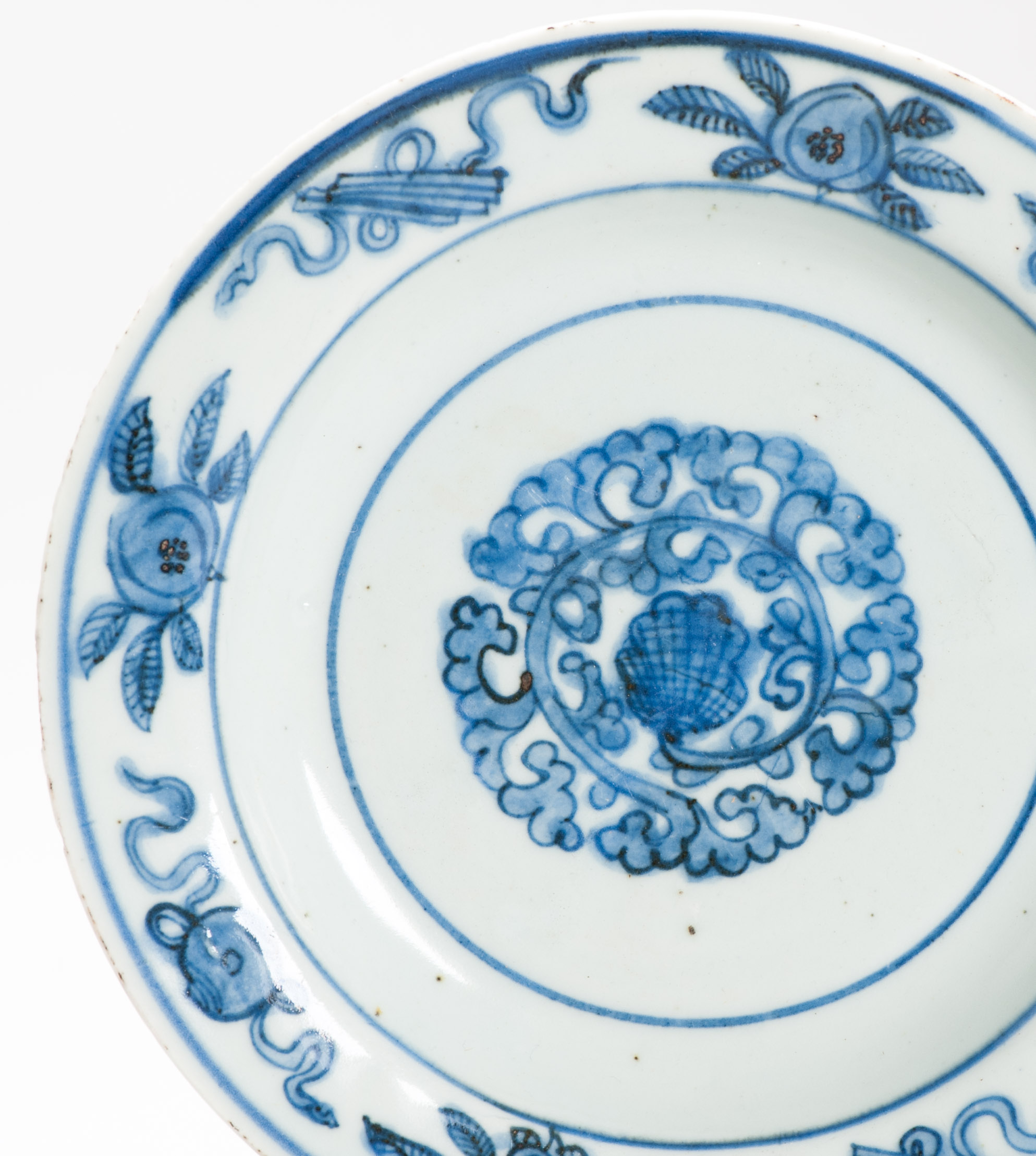 16C Antique Chinese Porcelain dish Floral Fenghuang Auspicious symbols Marked - Image 13