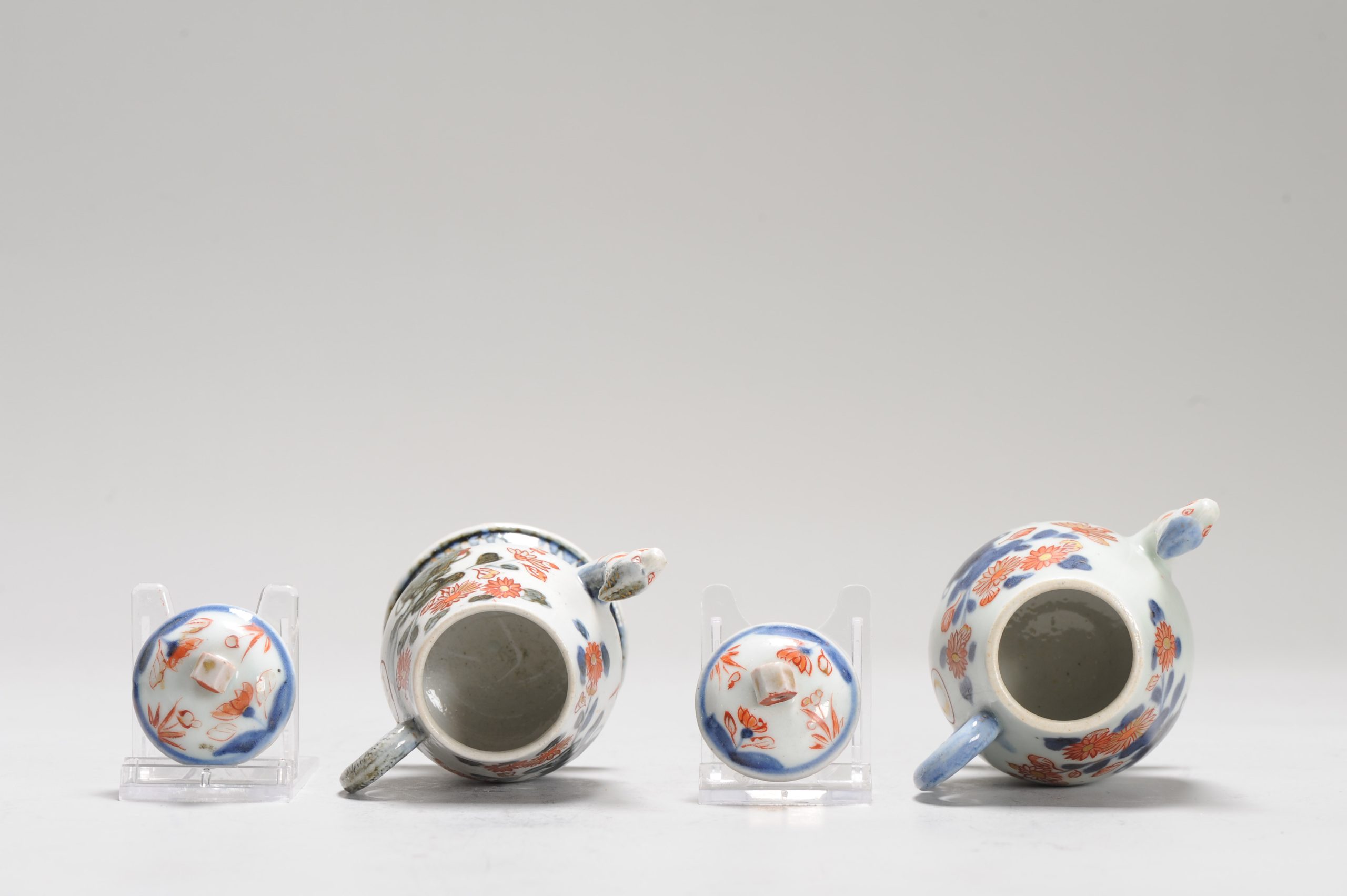 Antique Ca 1700 Set Japanese Imari Porcelain Oil/Vinegar Jug Arita Edo Dragon - Image 16