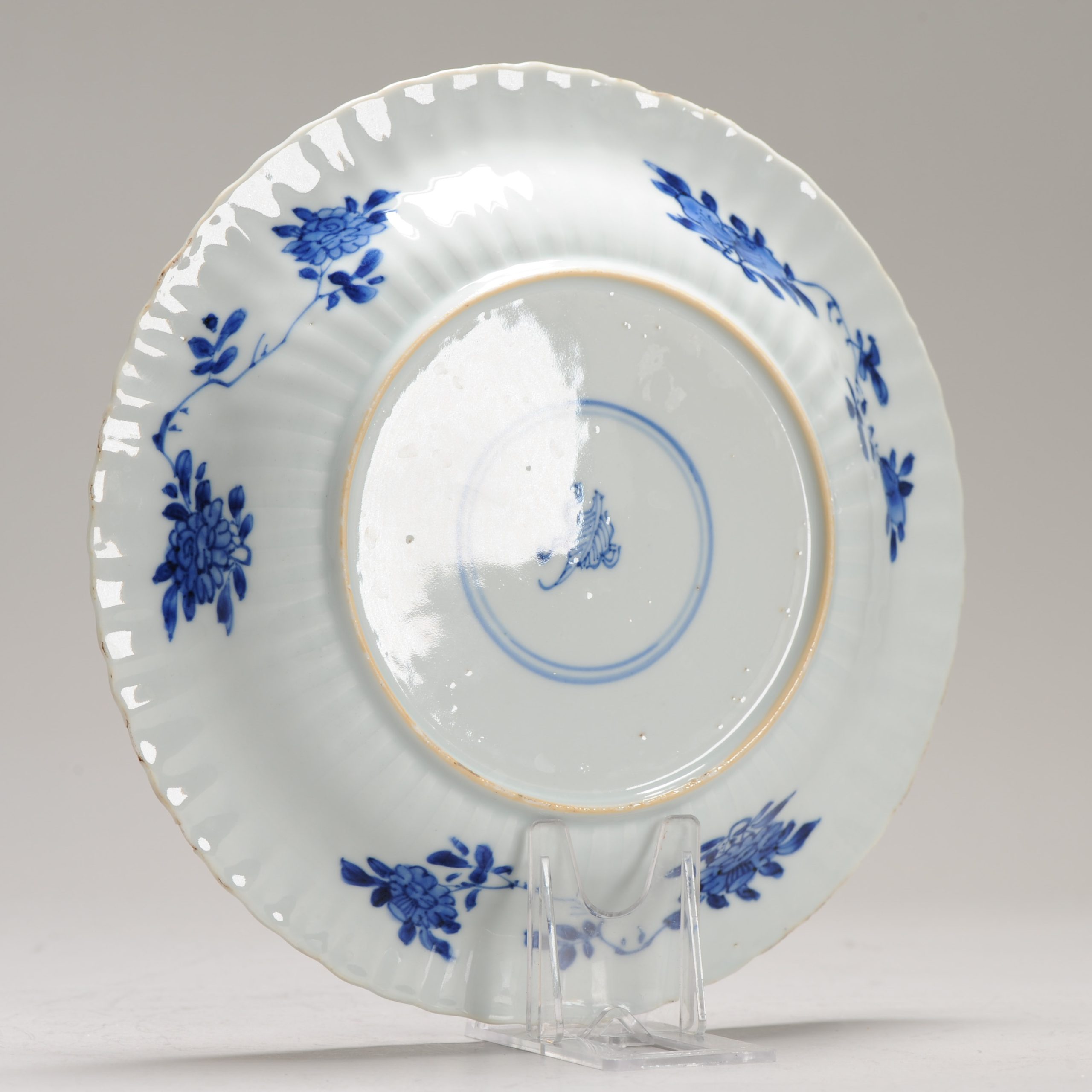 Antique Chinese Ca 1700 Kangxi Chinese Porcelain Dish BIRD Marked Artemesia - Image 8