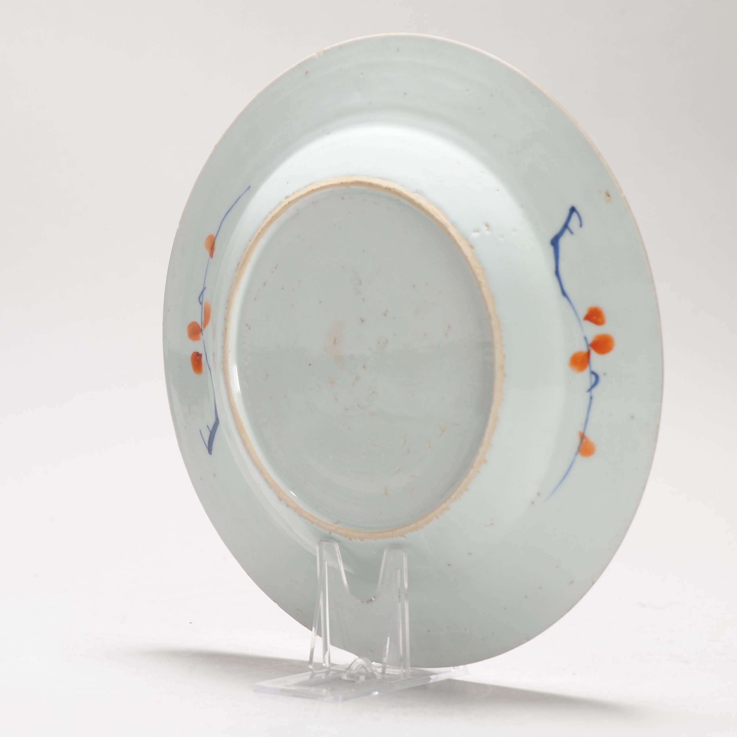A Chinese Porcelain Kangxi period Imari Flower GoldFish Plate Dish Antique - Image 11