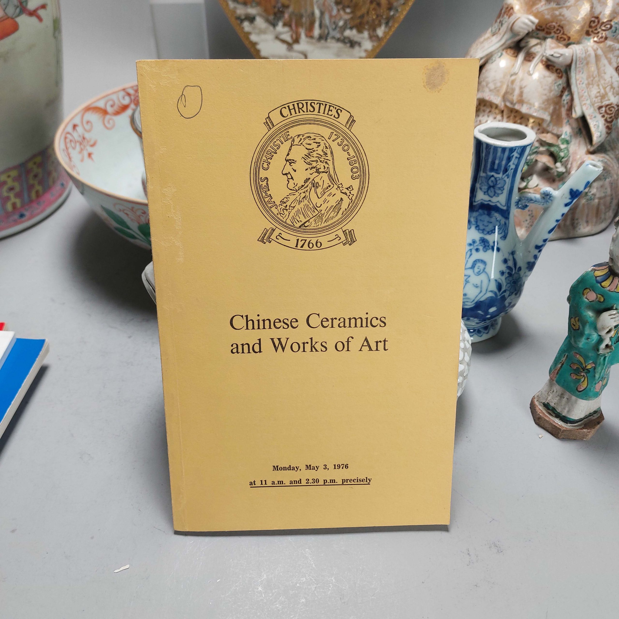 Rare! Reference Book Chinese Porcelain – Chinese Ceramics and Works of Art: The Properties of The Lord Belper