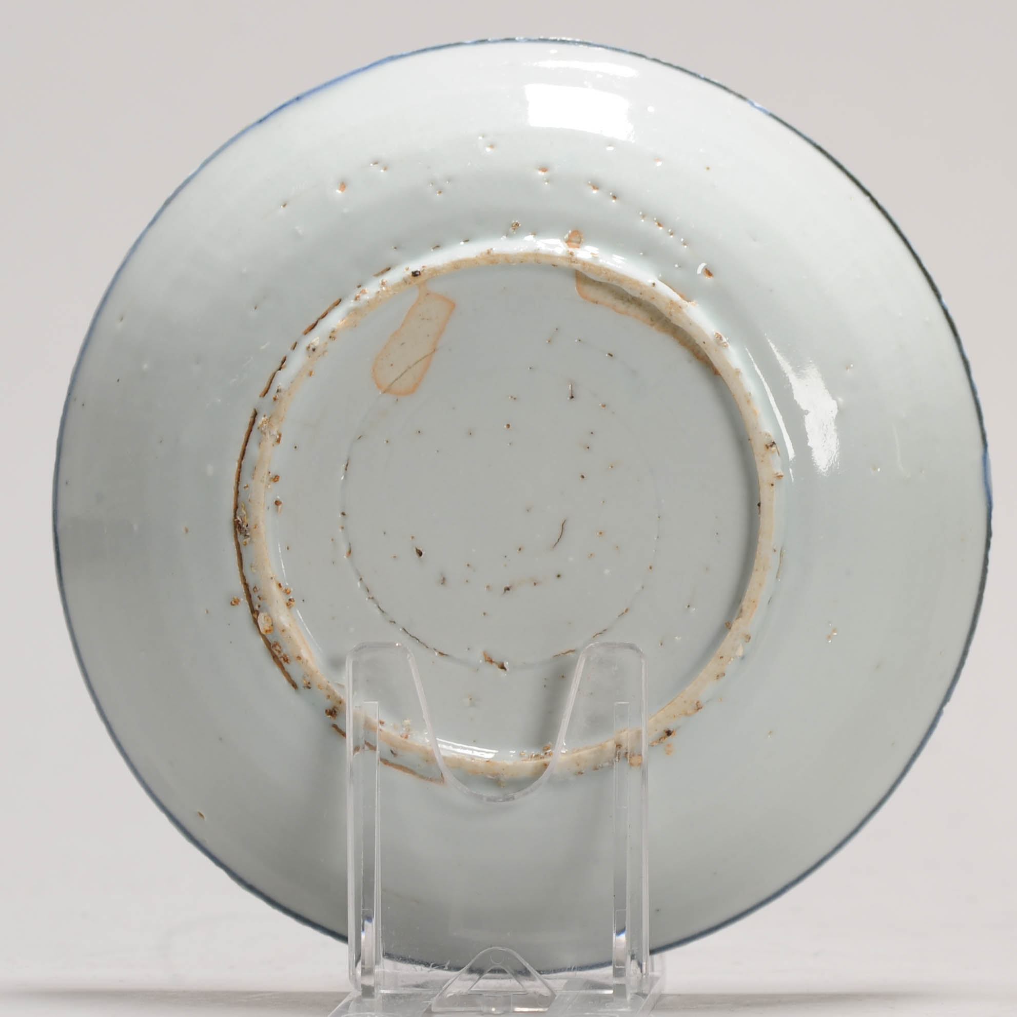 Lovely 16C Chinese Porcelain Ming Period Shallow Dish Dragon Chilong - Image 8