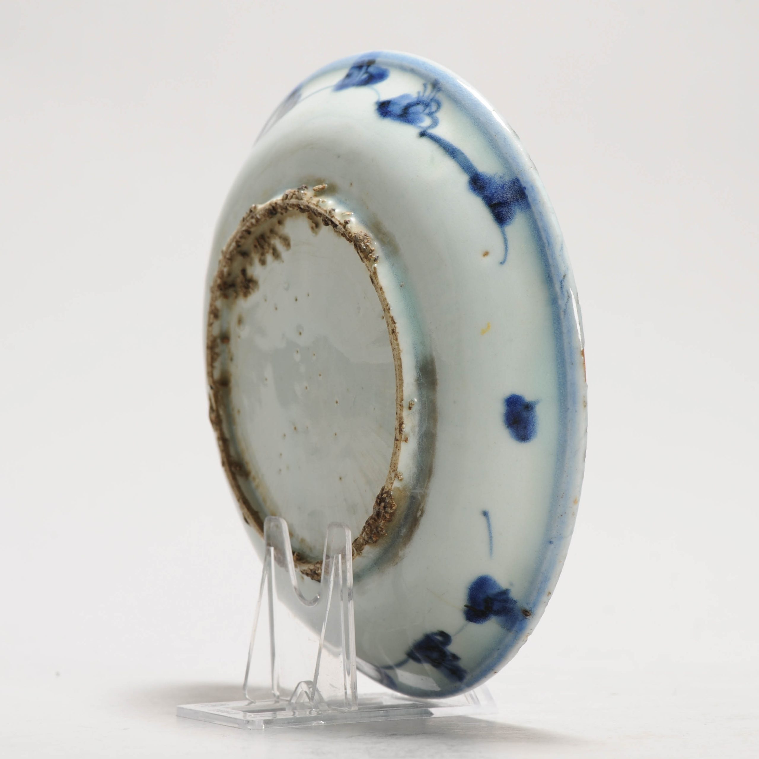 Lovely 16C Chinese Porcelain Ming Period Shallow Dish Dragon Chilong - Image 11