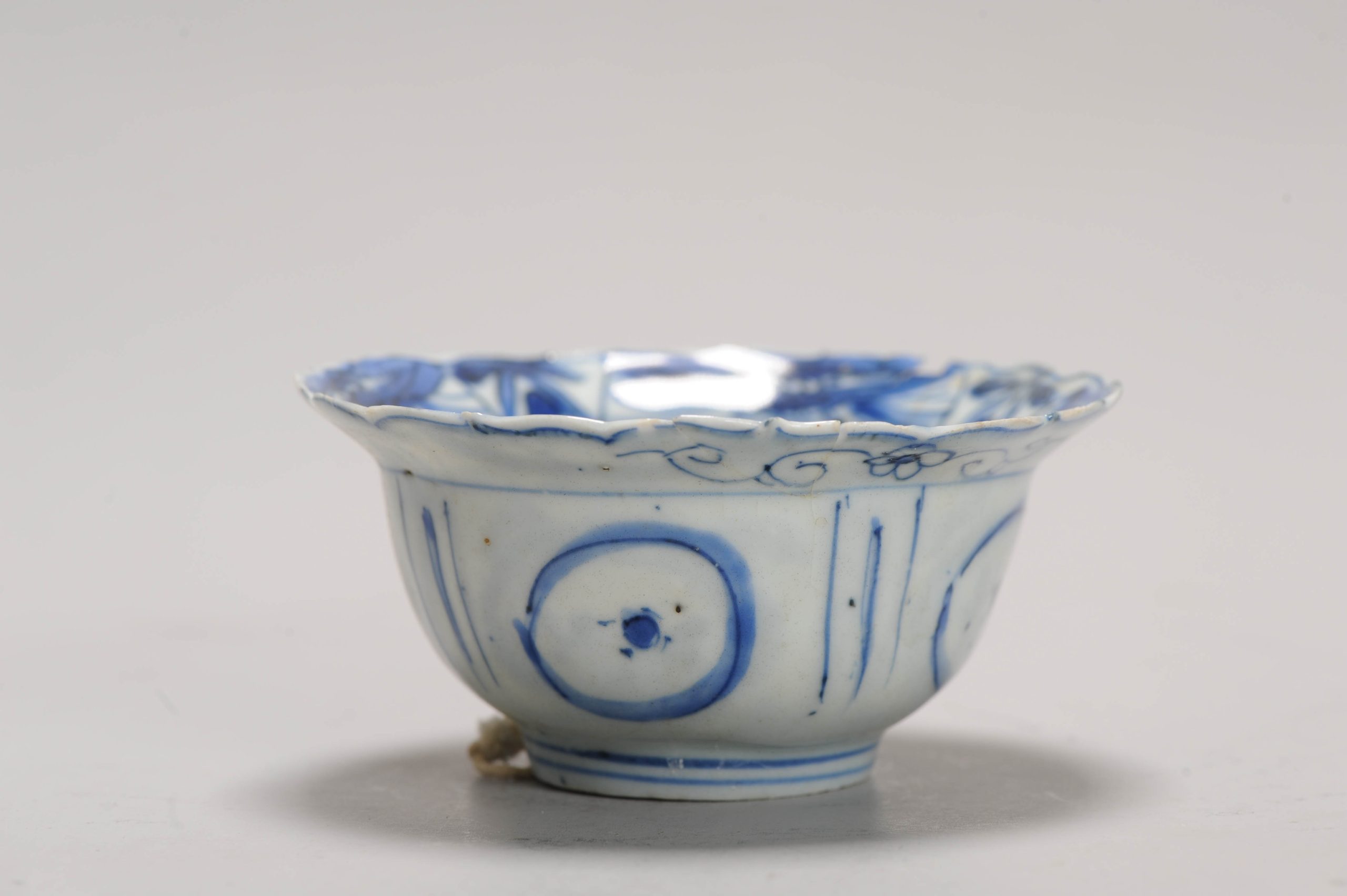 Antique Ming Period Chinese Porcelain Kraak Klapmuts Flowers Fruits Masks - Image 7