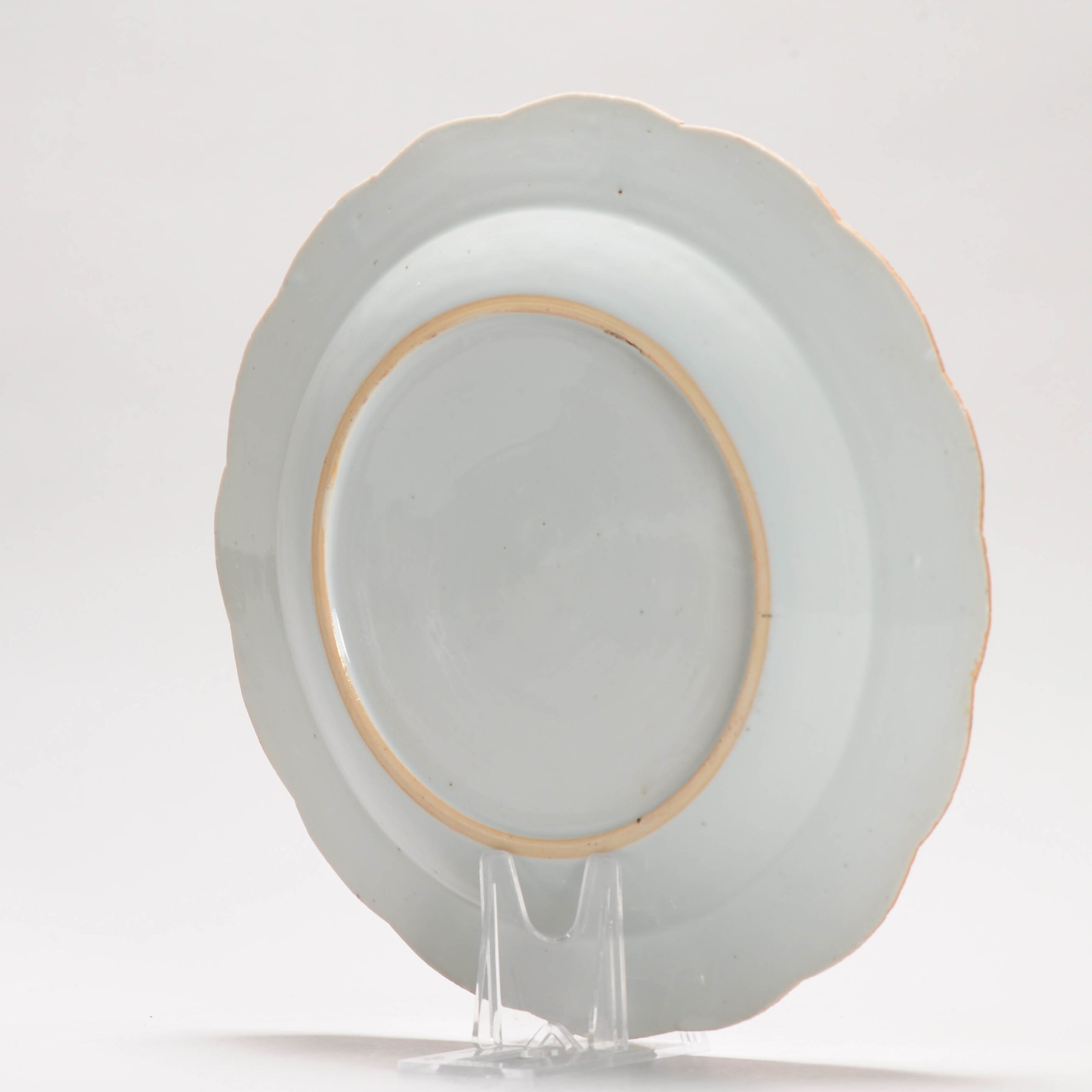 Antique 18C Chinese Porcelain Qianlong Blue And White Flowers - 图片 7