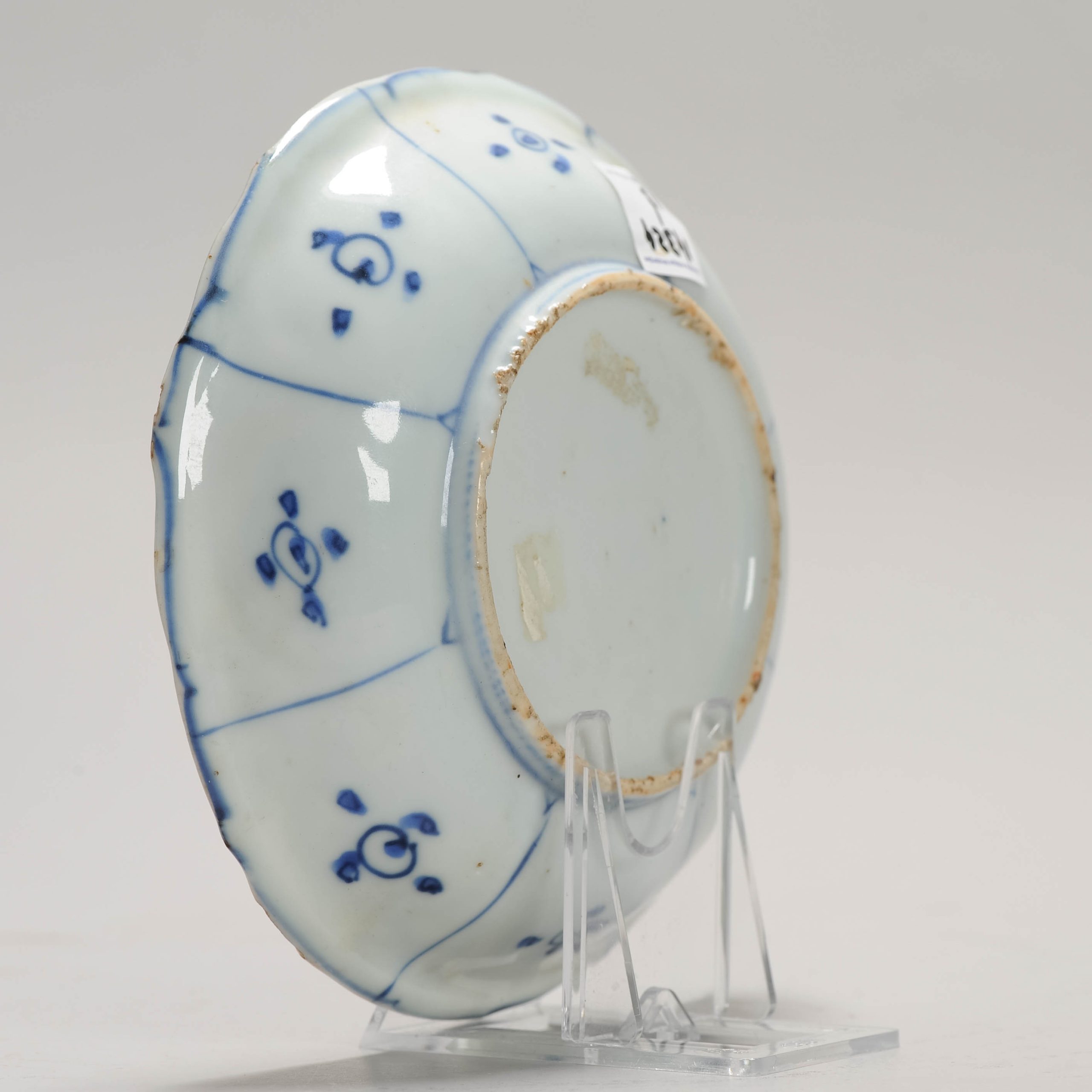 Antique Ming Period Chinese Porcelain Kraak dish symbols Fruits Flowers - Image 9