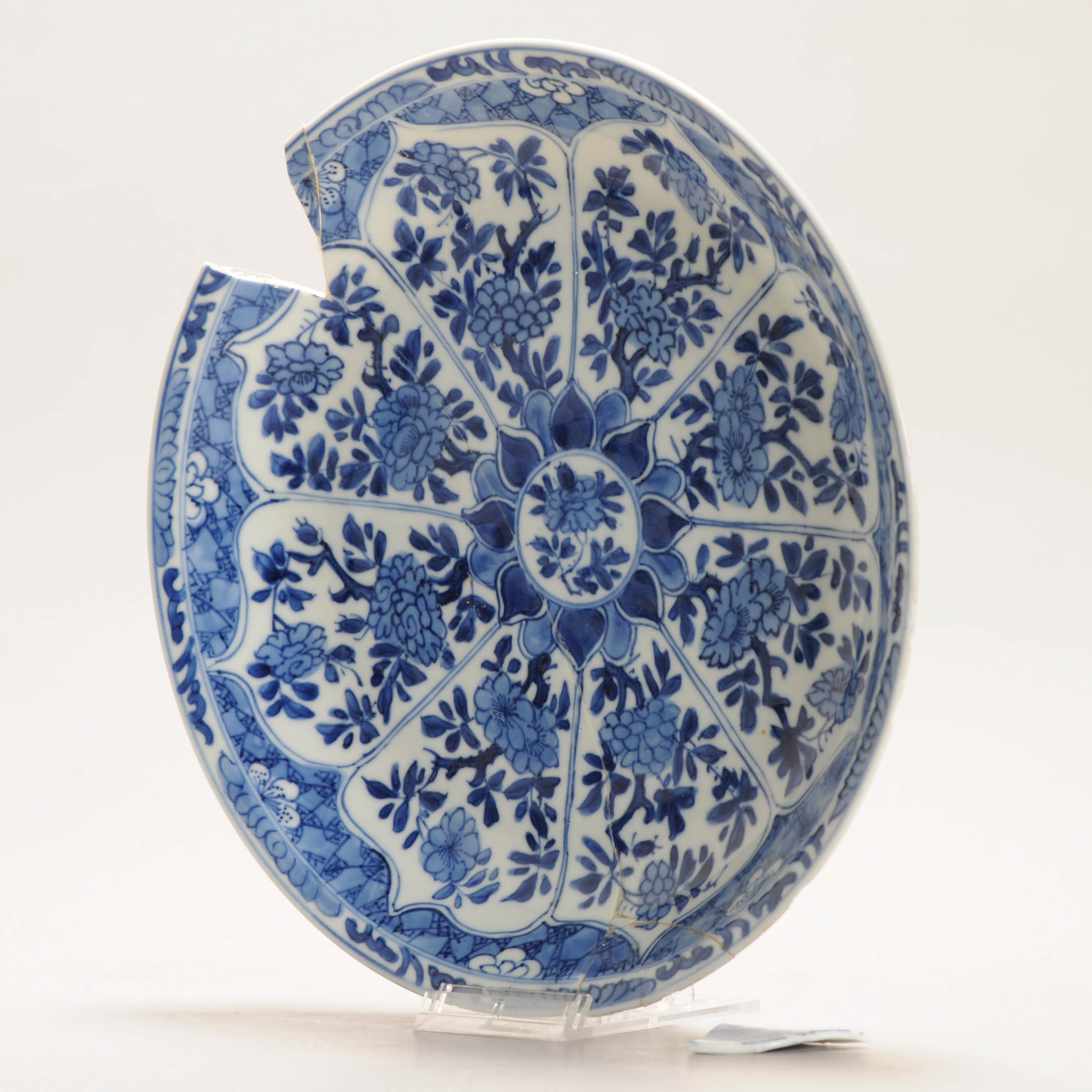 Antique Kangxi Qing Period Chinese Porcelain Plate Marked Base - Image 12