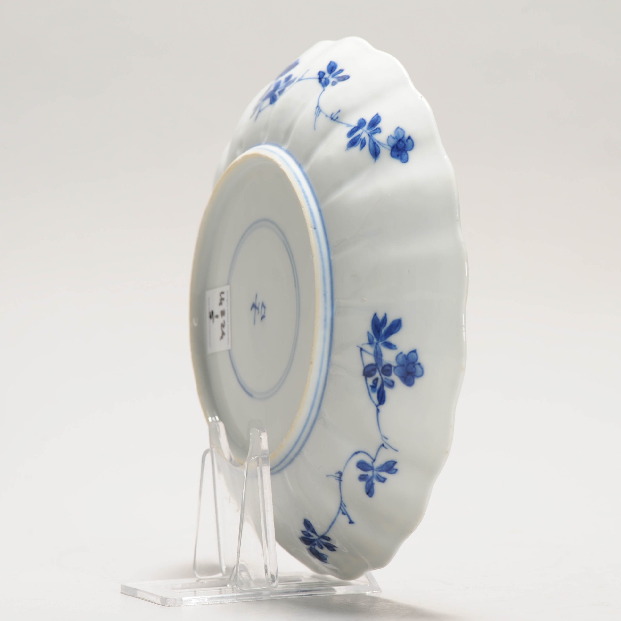 16.5CM Antique Chinese Ca 1700 Kangxi Chinese Porcelain Dish BIRDS FLOWERS - Image 10