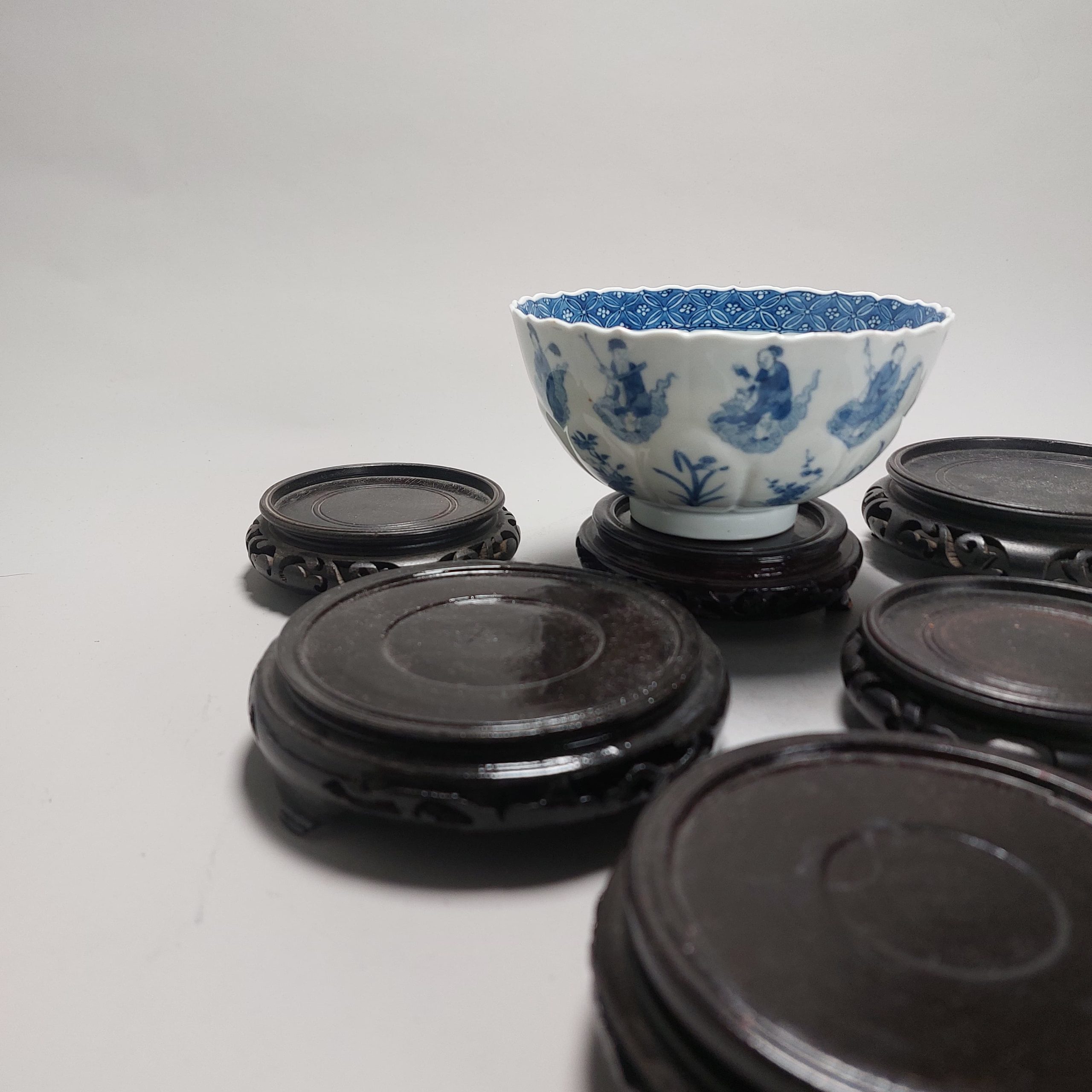 Set #6 – 19th / 20th  century Wooden Stands for Chinese or Japanese Antique Porcelain