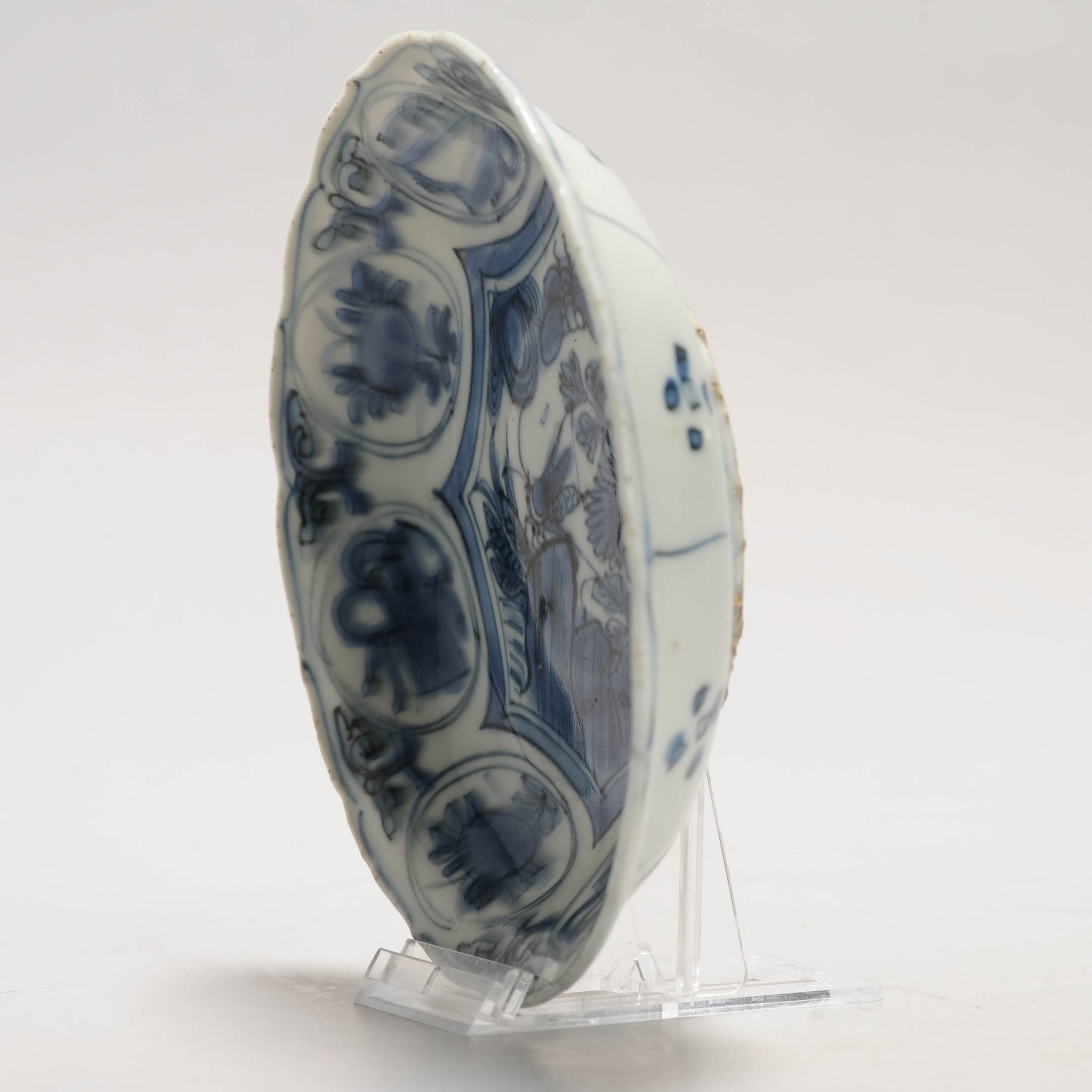 Antique Ming Period Chinese Porcelain Kraak dish symbols GRASHOPPER - Image 11