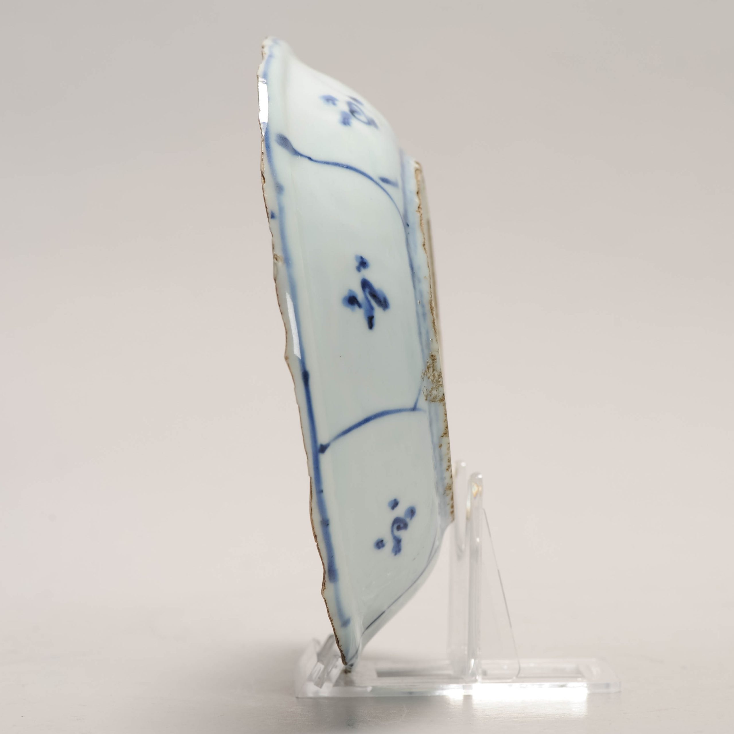 Antique Ming Period Chinese Porcelain Kraak dish symbols BIRD Flowers - Image 10