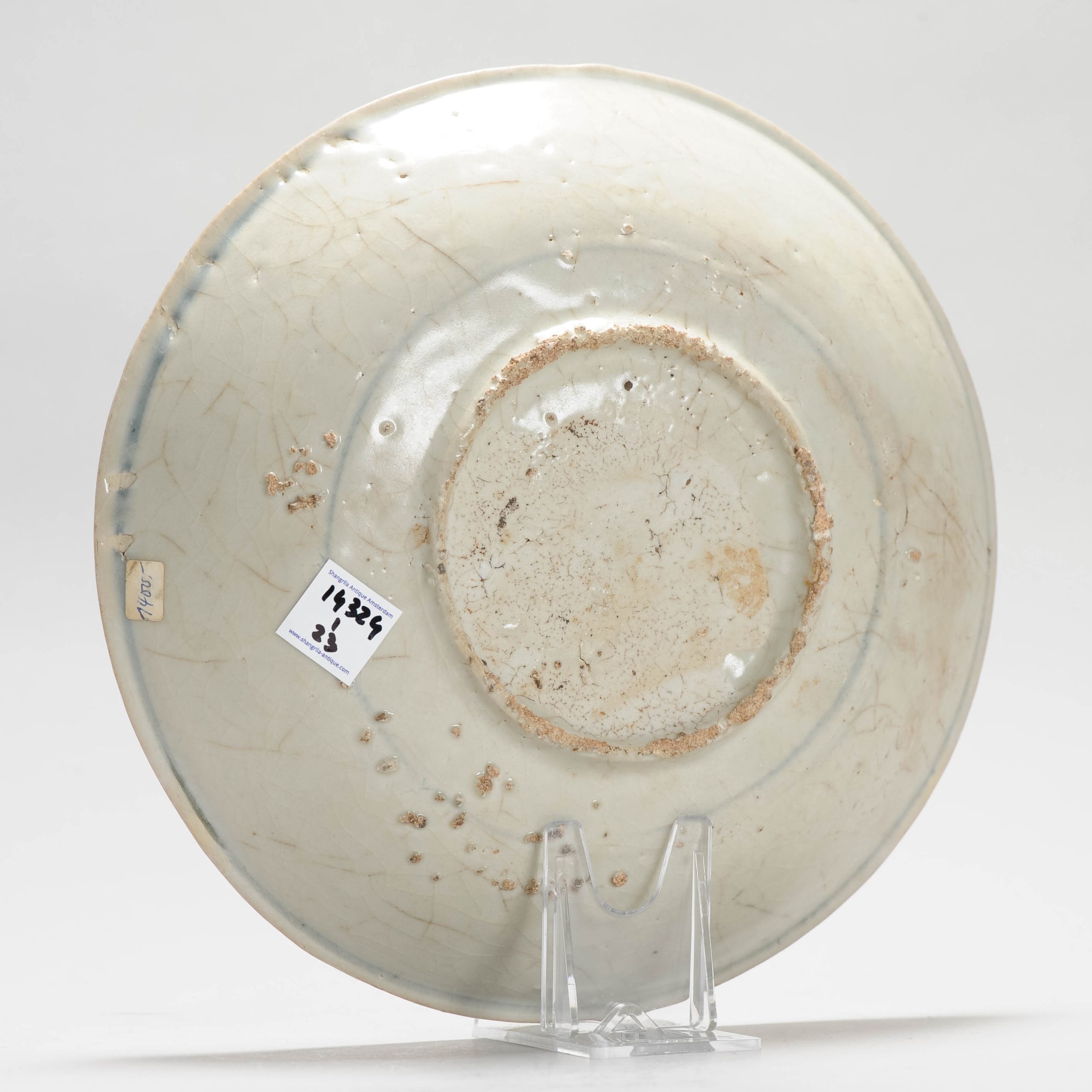 Zhangzhou 17th c Ming Antique Chinese Porcelain Famille Verte Wucai Crab Dish - Image 8