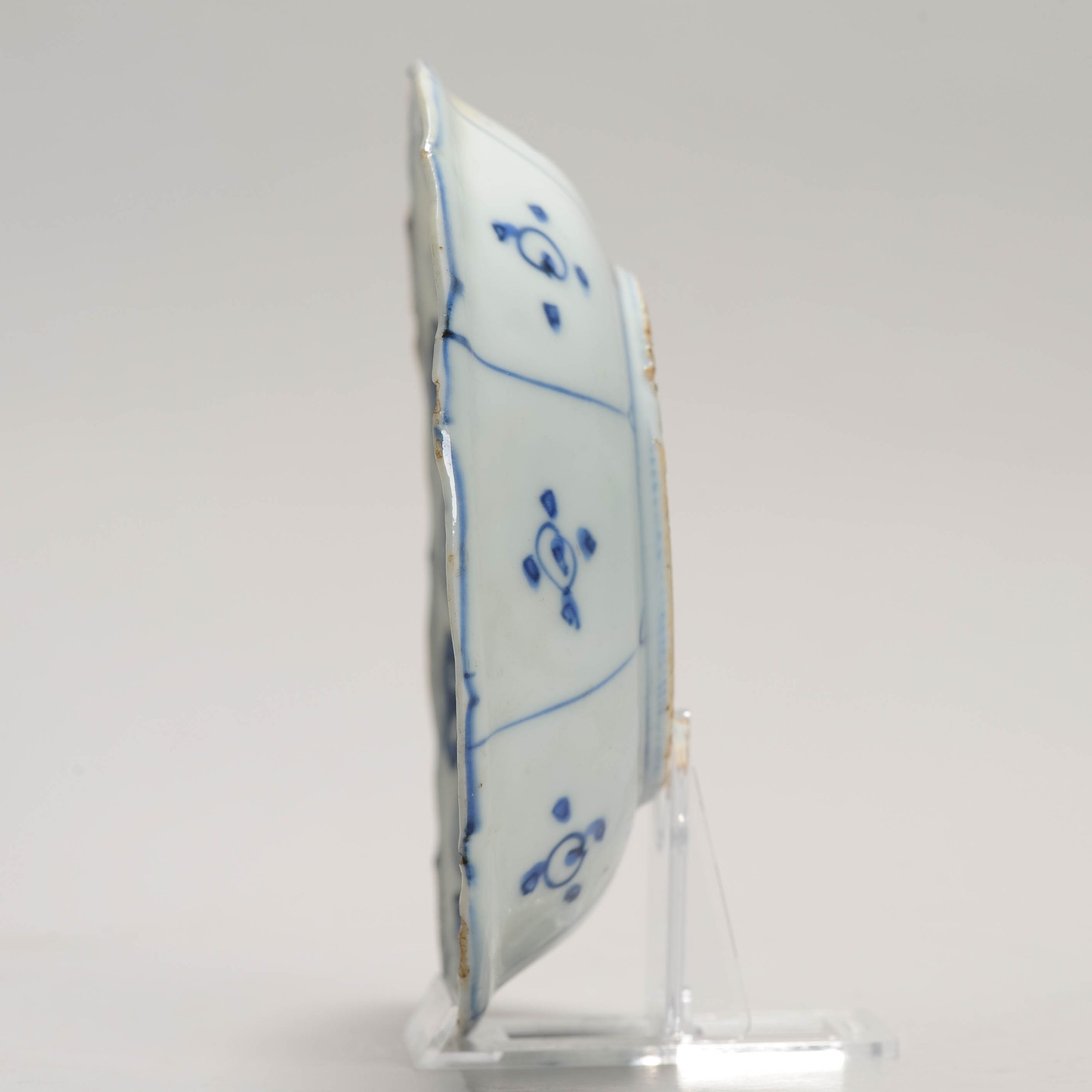 Antique Ming Period Chinese Porcelain Kraak dish symbols Fruits Flowers - Image 10