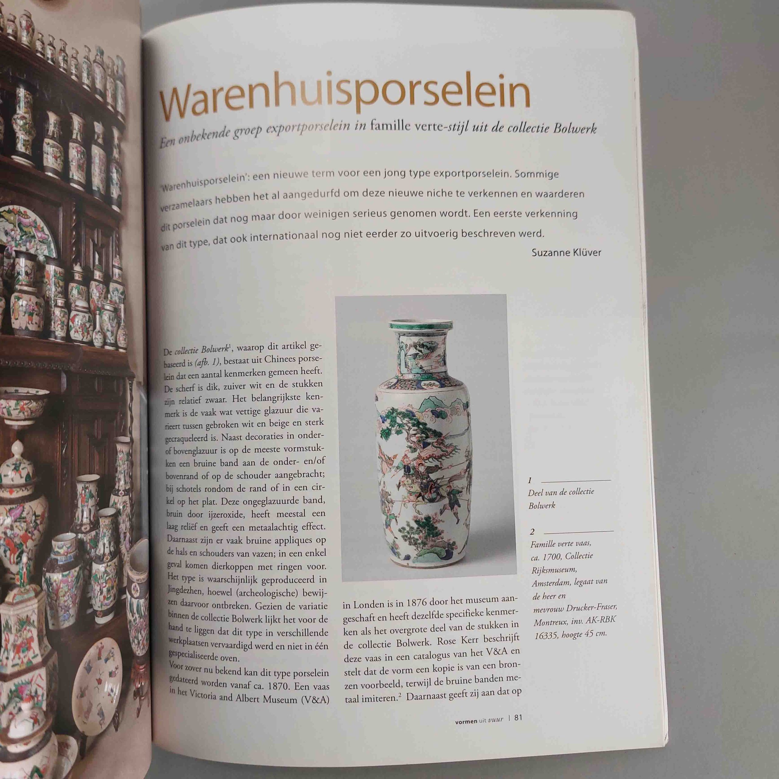 Reference Book Chinese Porcelain –  Department Store porcelain Article. Nanking warrior